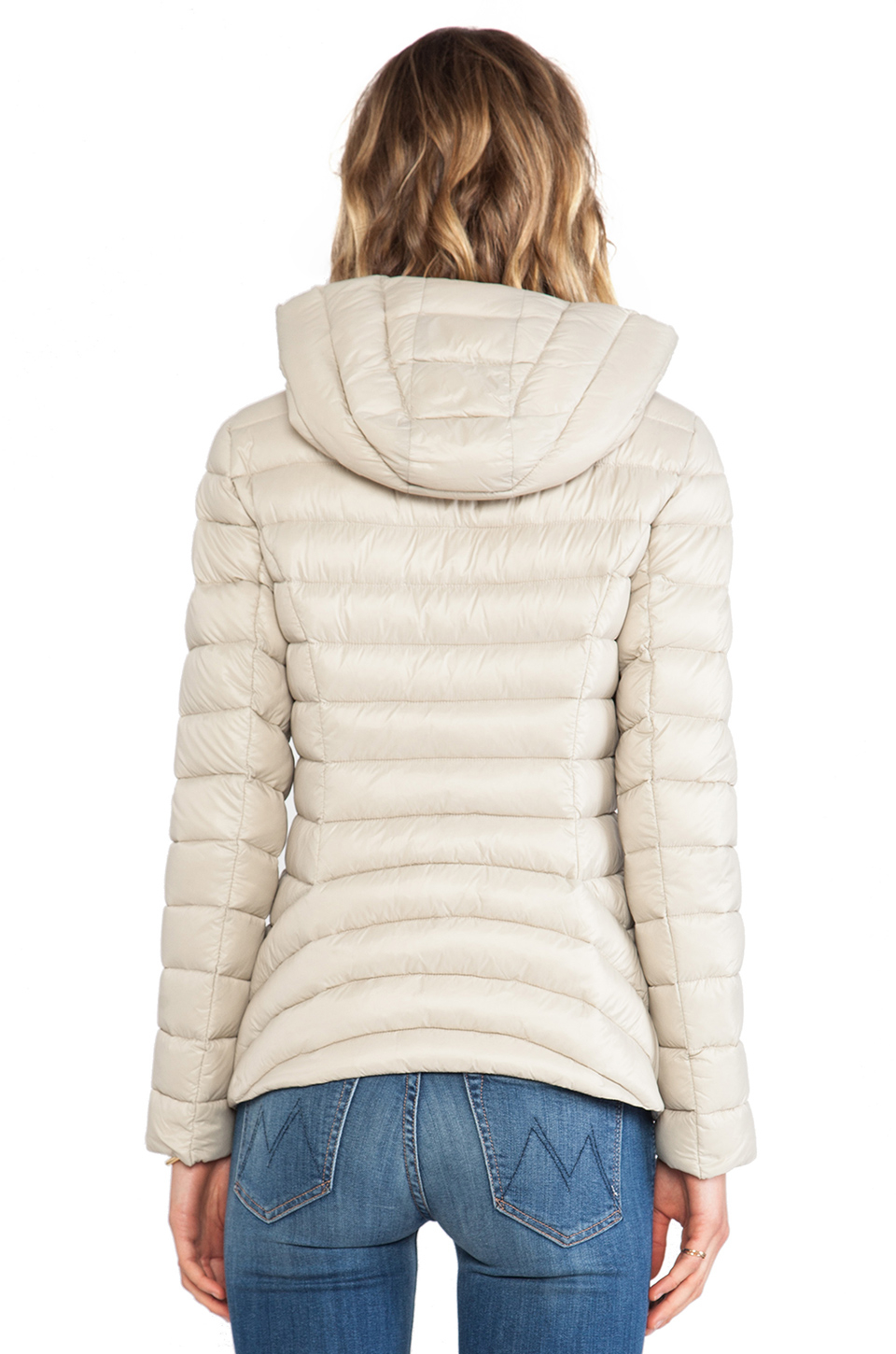 Soia & kyo Elfy Lightweight Down Jacket in Natural | Lyst