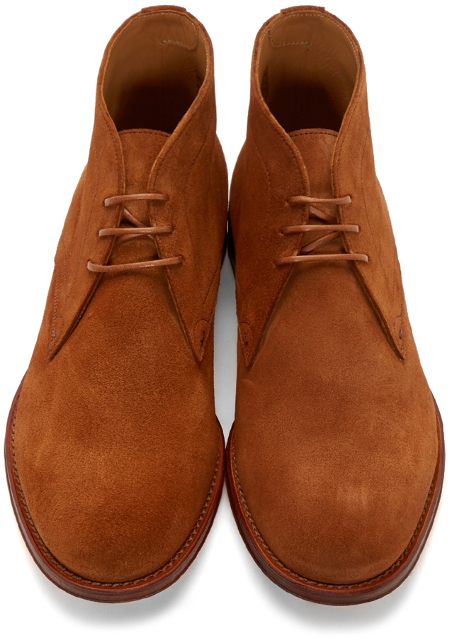 PS by Paul Smith Tan Suede Morgan Terra Desert Boots in Brown for Men - Lyst