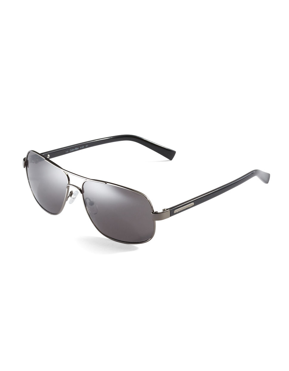 Calvin Klein Metal Navigator Sunglasses In Black For Men Lyst 9965