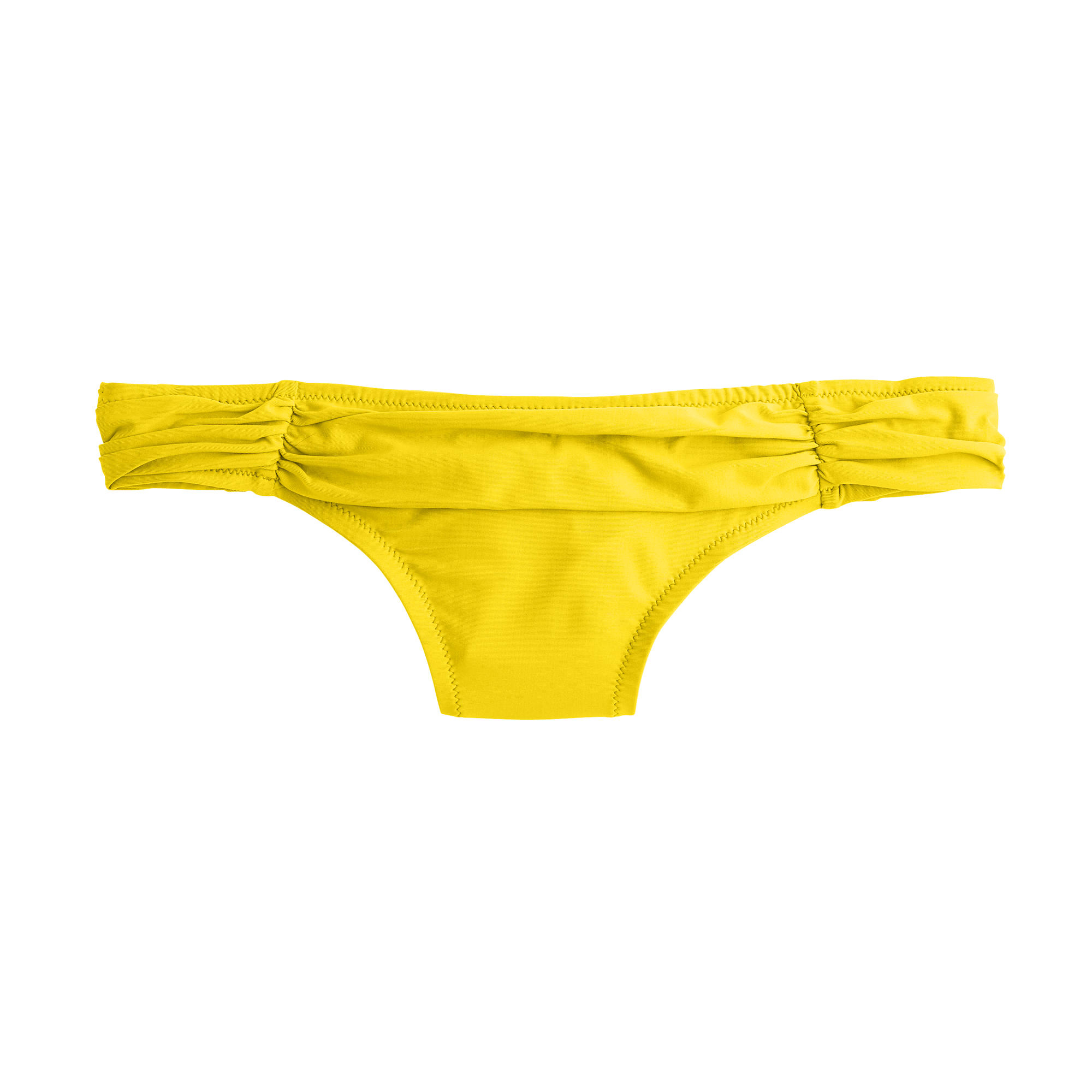 J.crew Ruched Bikini Bottom in Yellow (crisp yellow) Save 63 Lyst