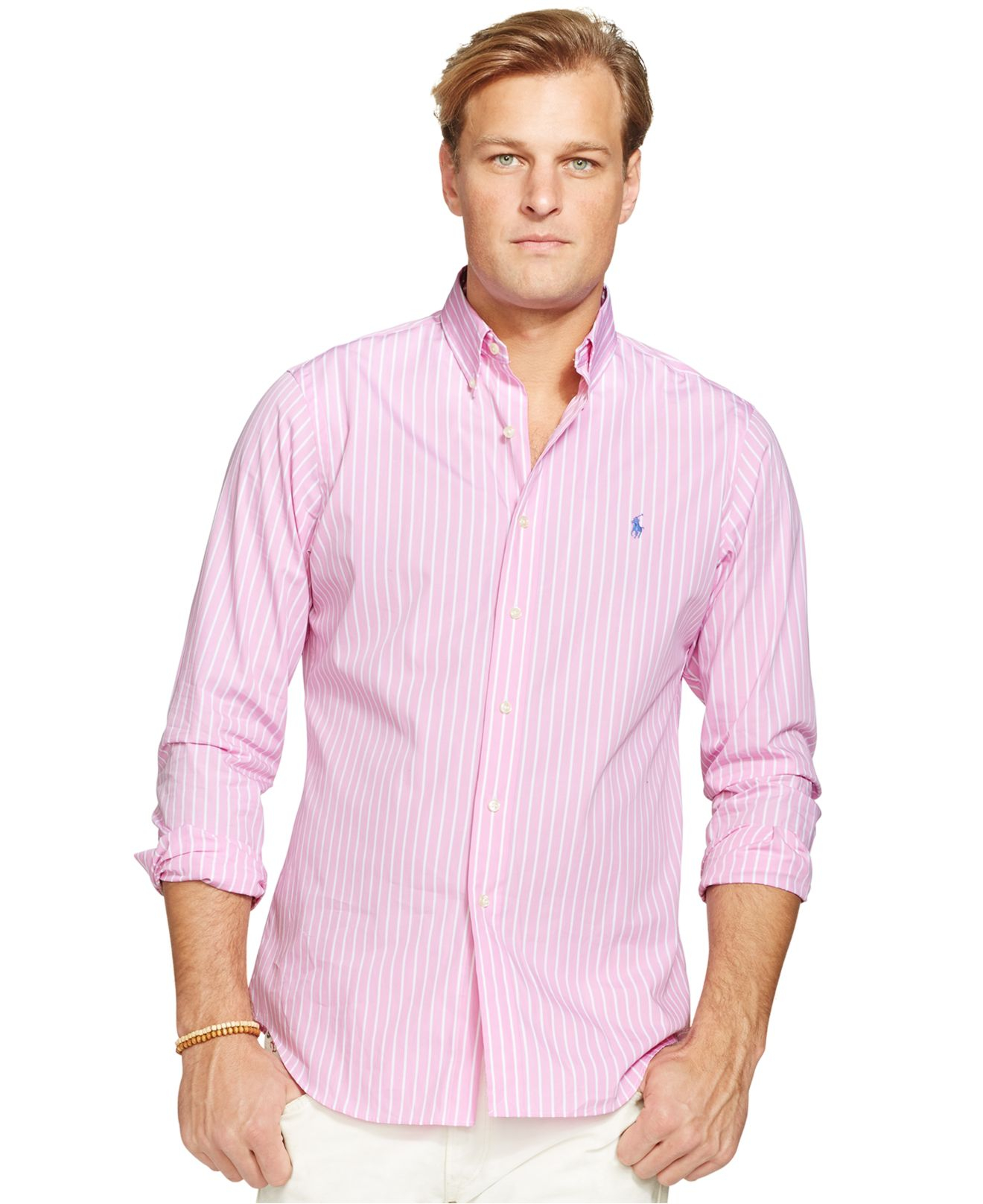 big and tall pink polo shirts