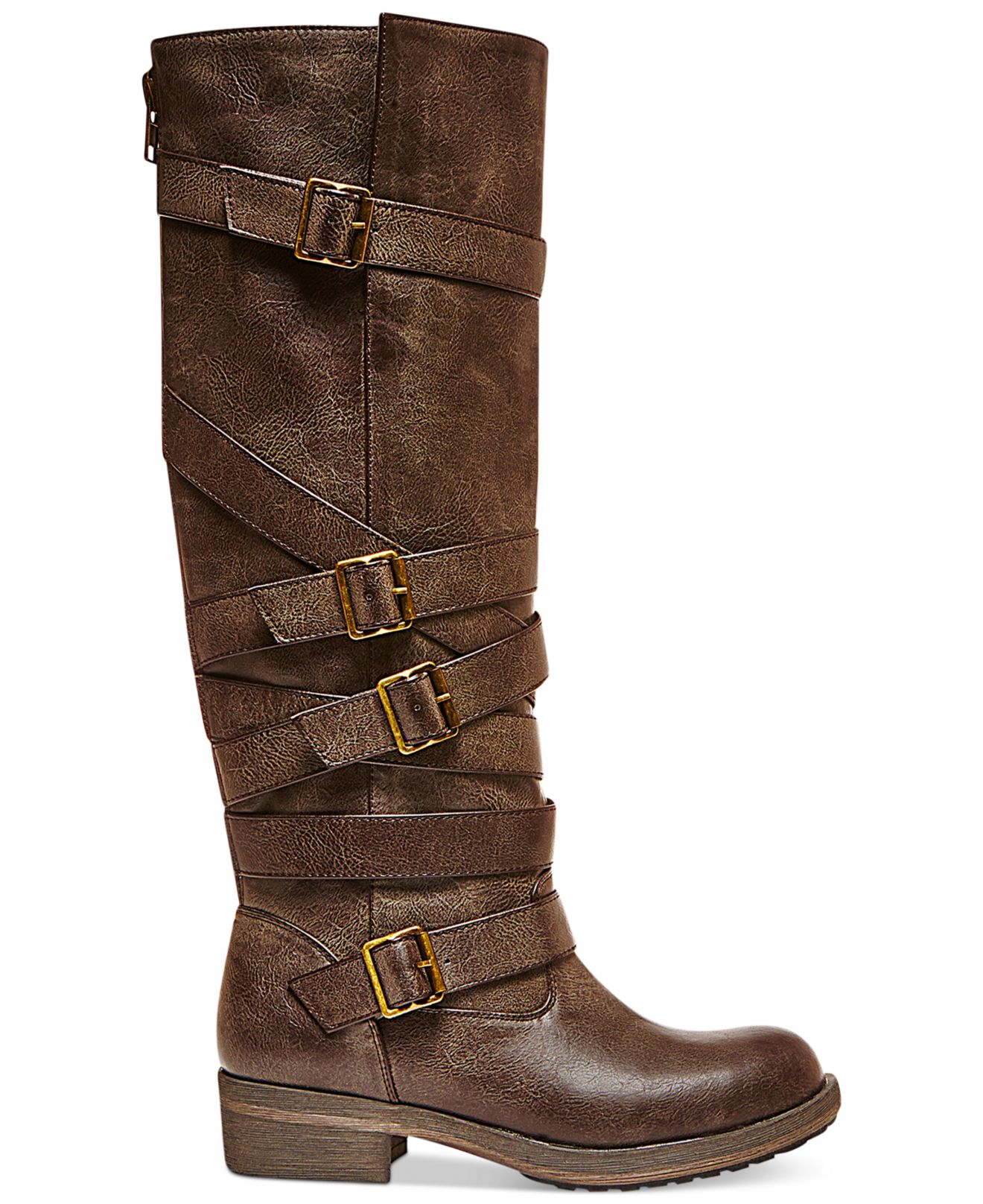 long buckle boots