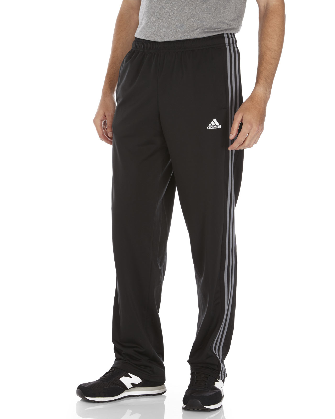 adidas grey three stripe pant