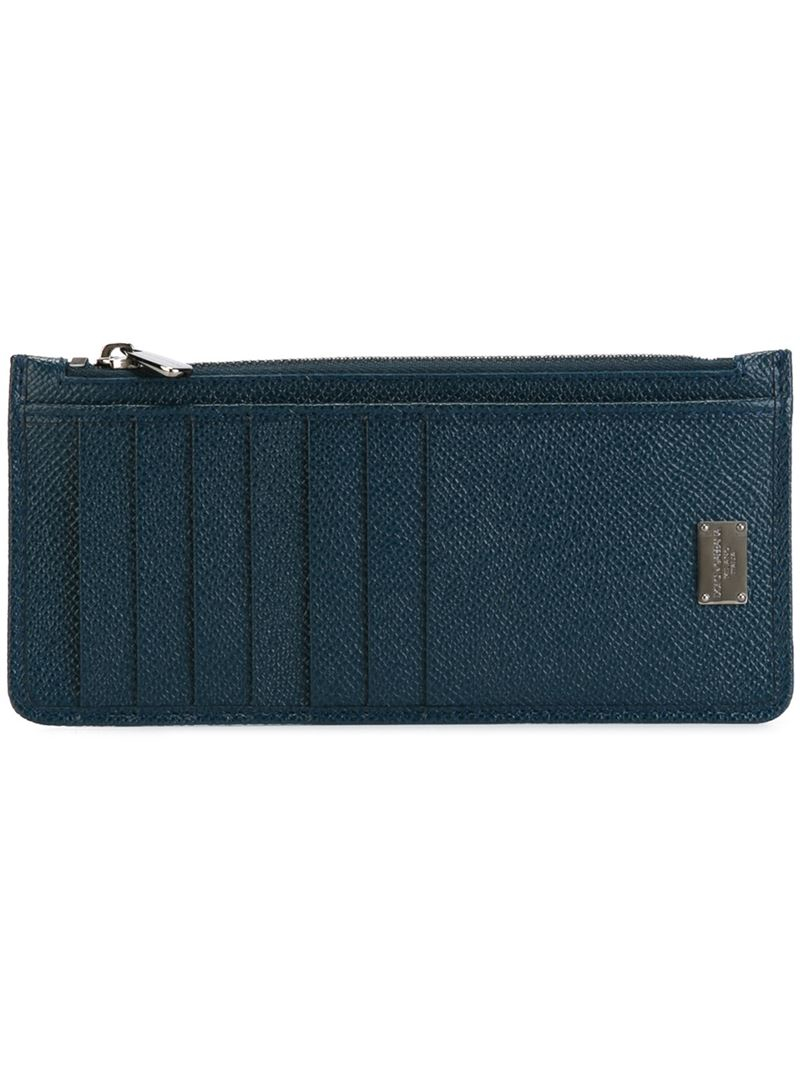 Dolce & Gabbana Long Cardholder Wallet in Blue | Lyst