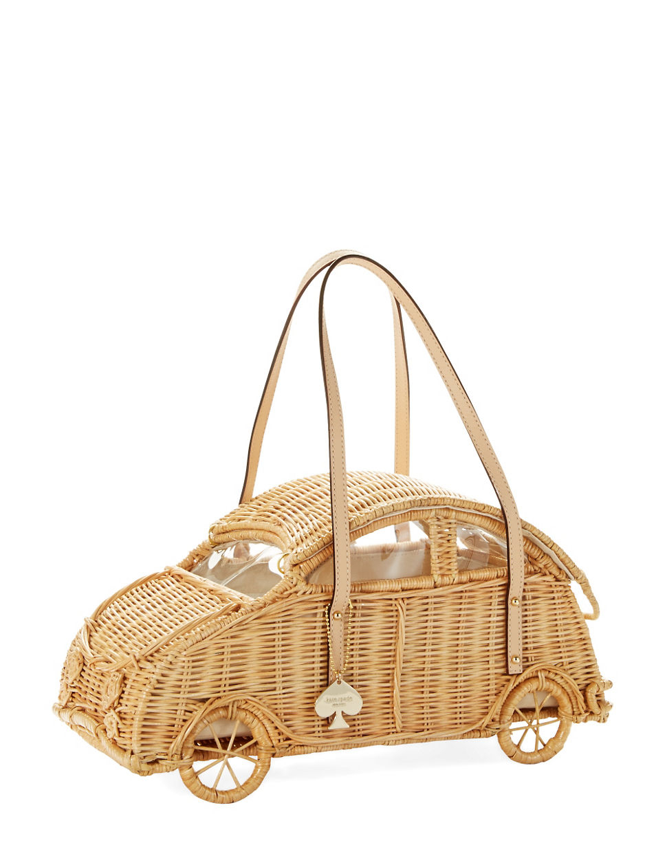 Lyst Kate Spade New York Mainline Wicker Car Handbag in Natural
