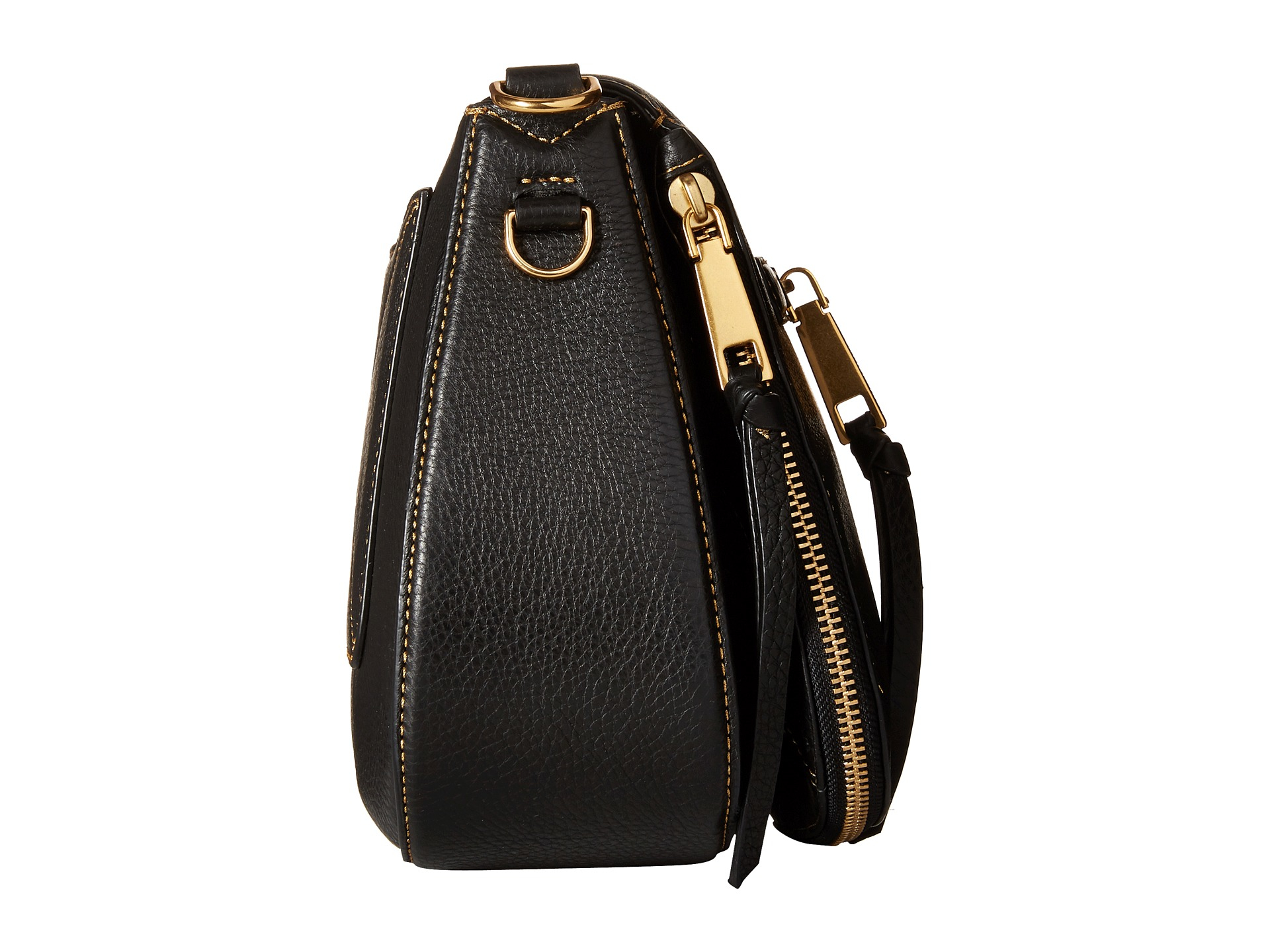 Lyst - Marc Jacobs Recruit With Guitar Strap Saddle Bag in Black