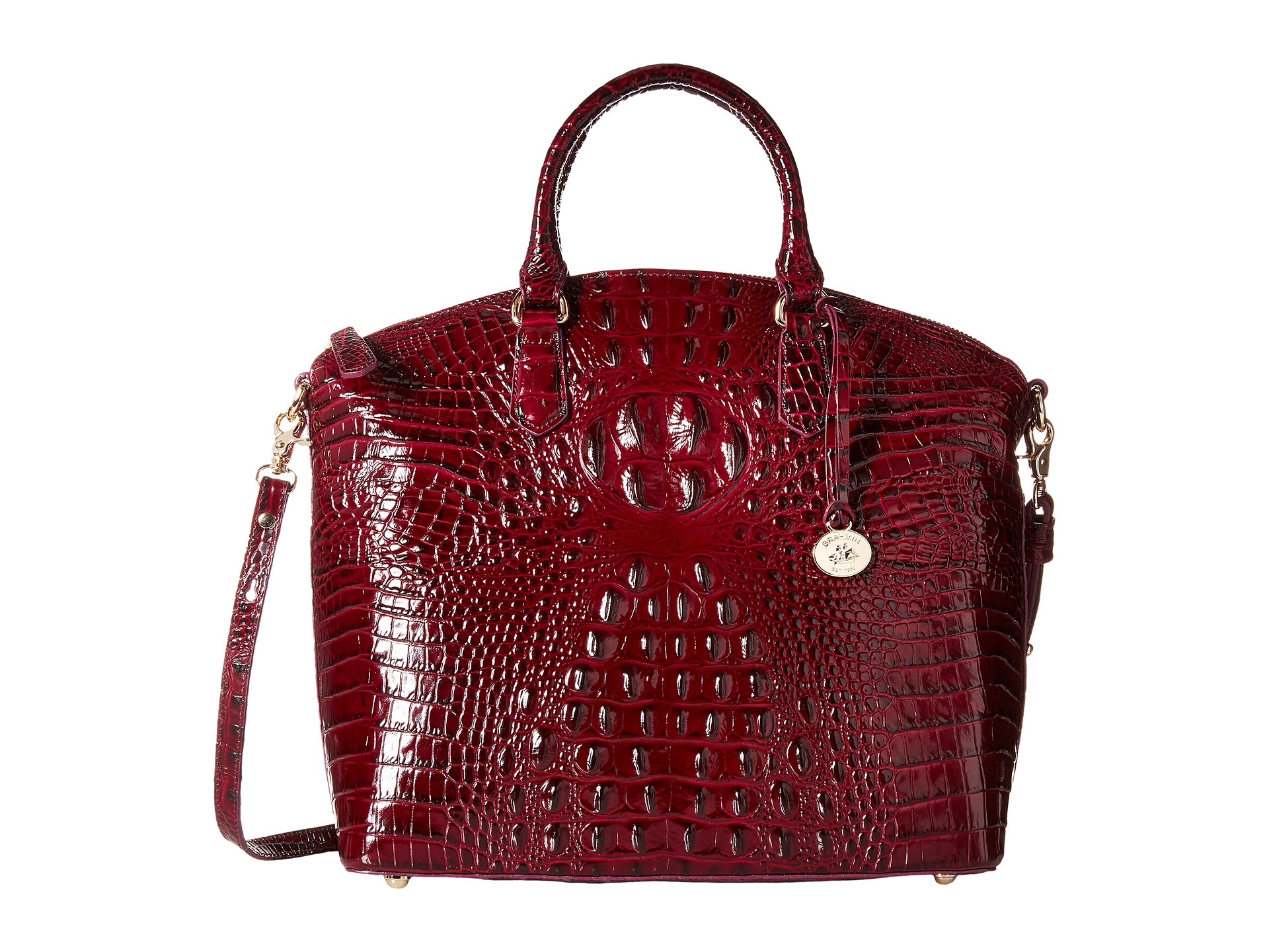 Brahmin Large Duxbury in Red (Black Cherry) Lyst