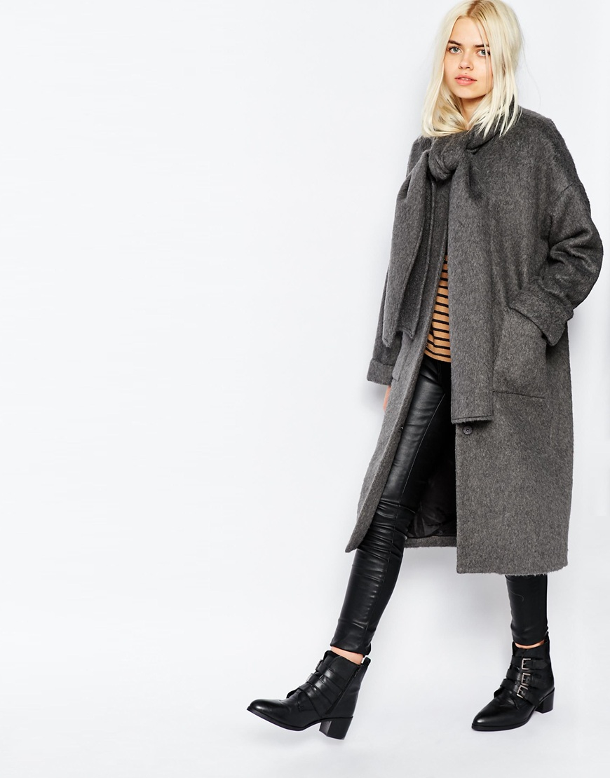 monki grey coat