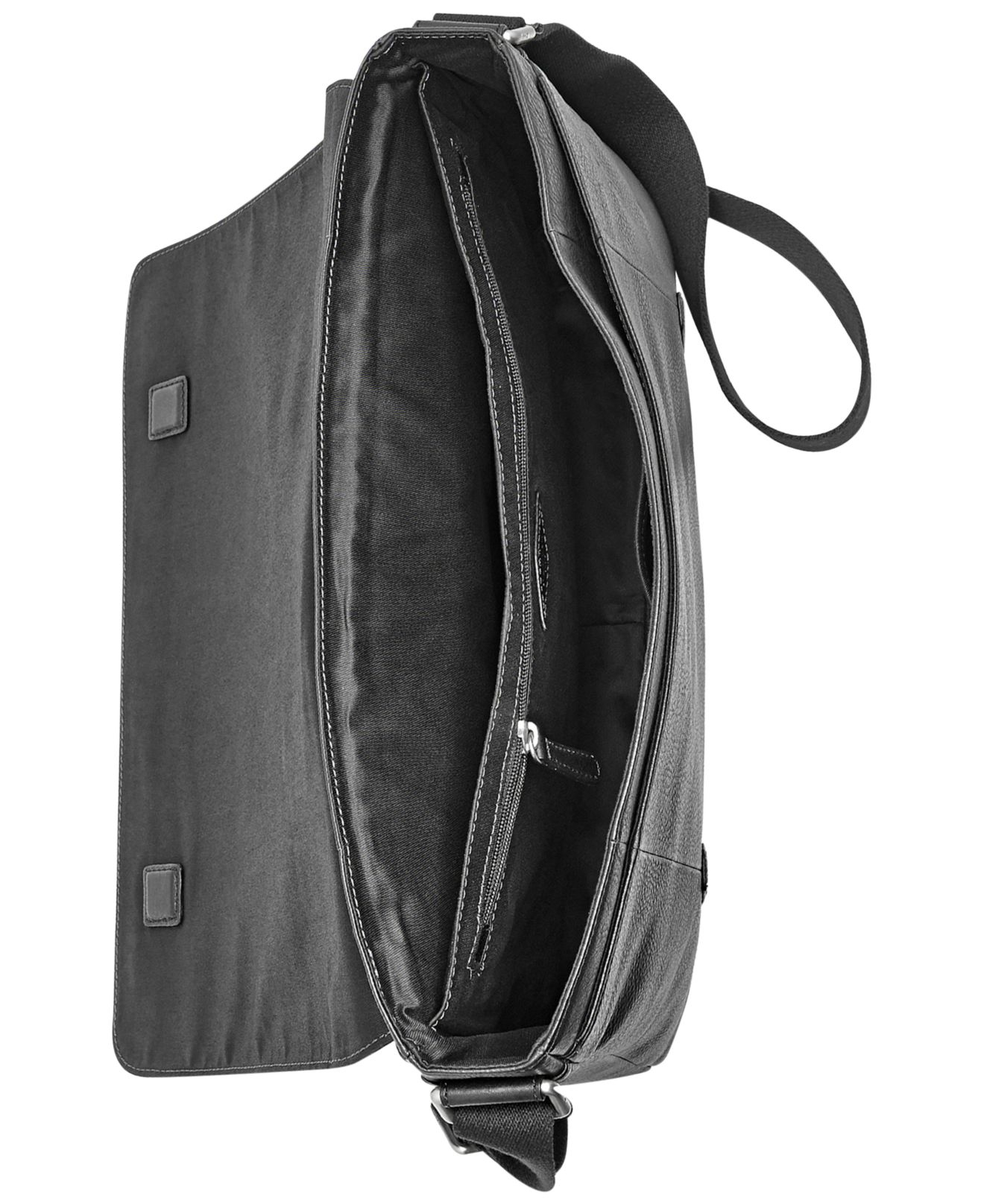 Lyst - Fossil Aiden Leather Messenger Bag in Black for Men