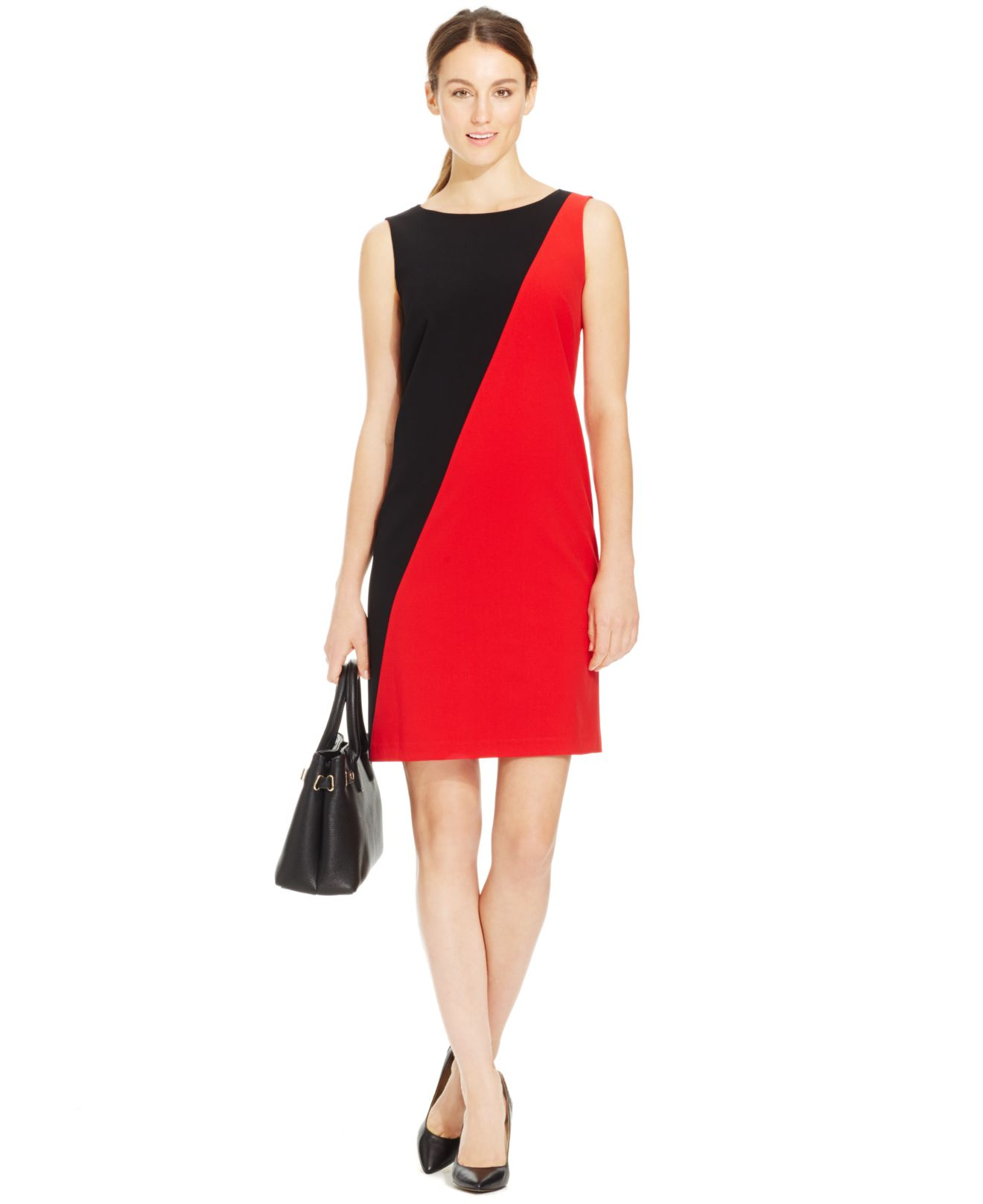nine west red dress