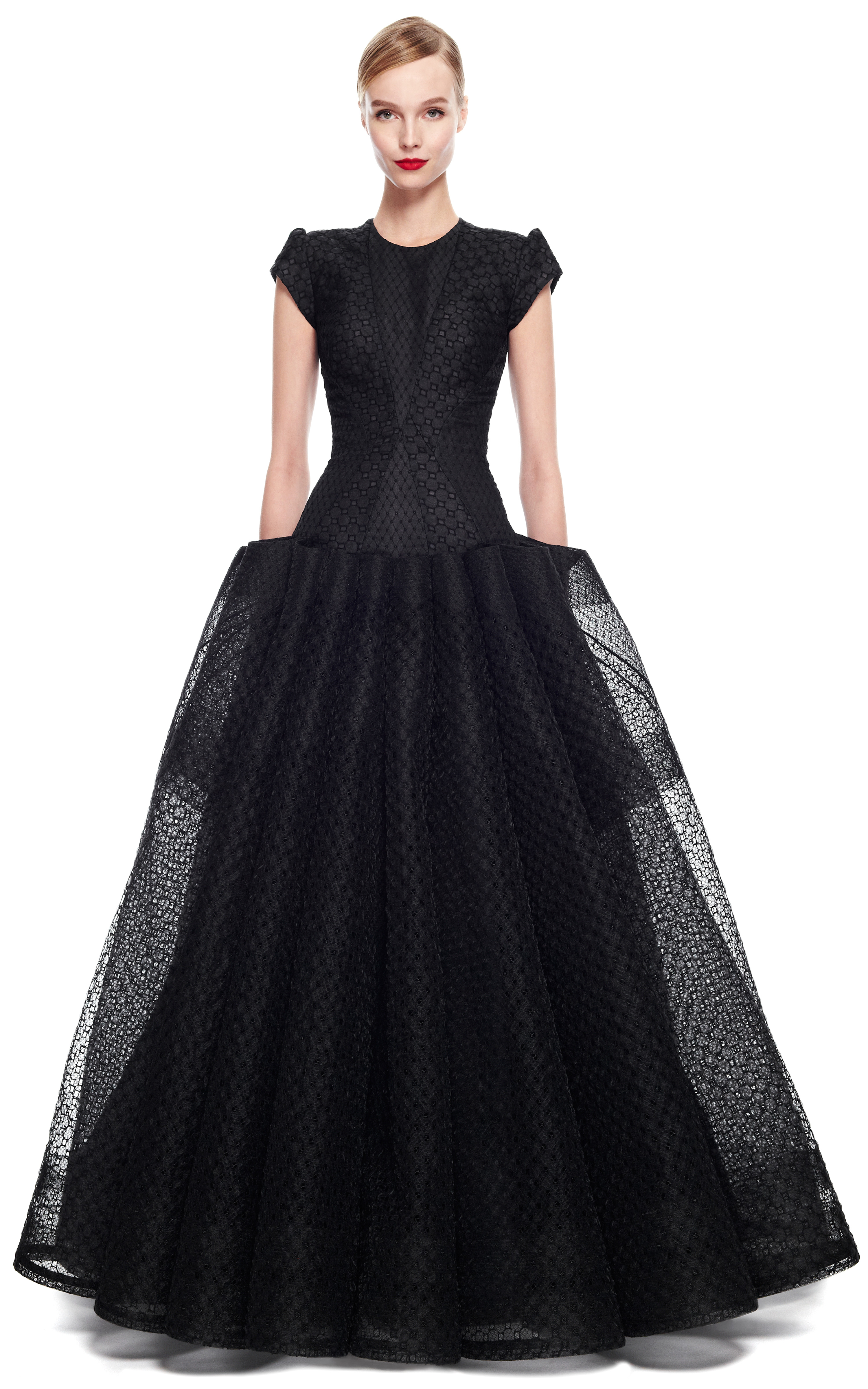 zac posen black gown