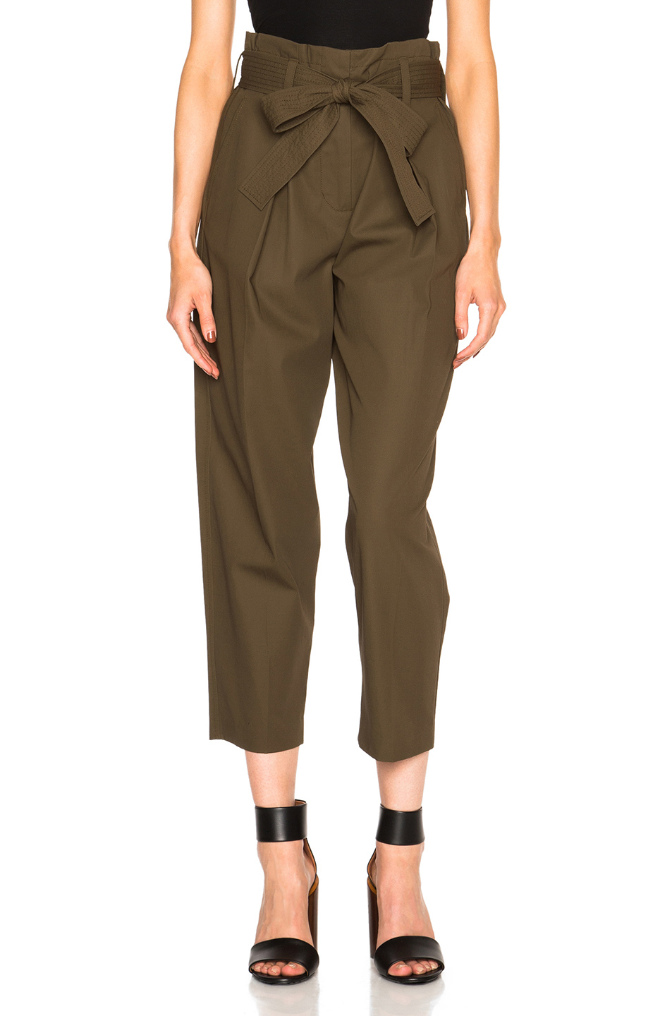 paper bag striped pants