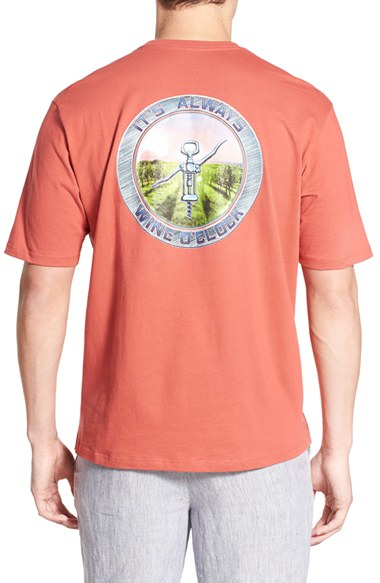 Tommy Bahama Cotton &lsquo;wine O&rsquo;clock&rsquo; Crewneck T-shirt in Red for Men - Lyst