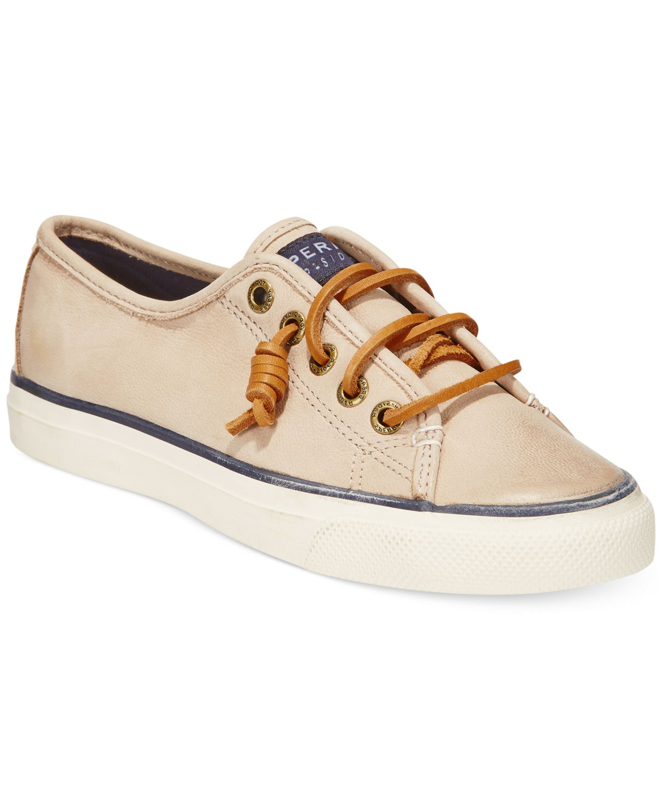 are sperrys made of leather
