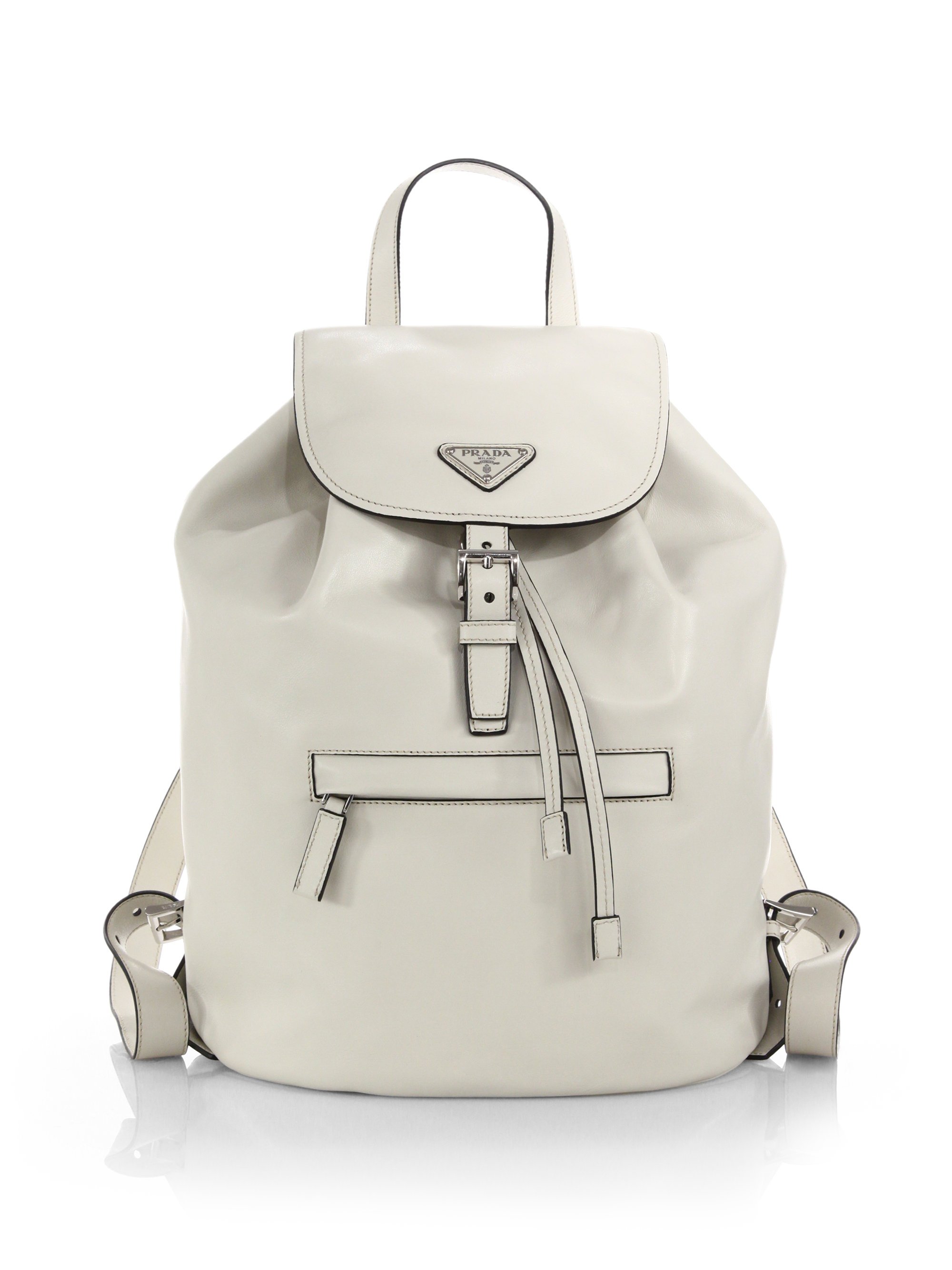 white prada backpack