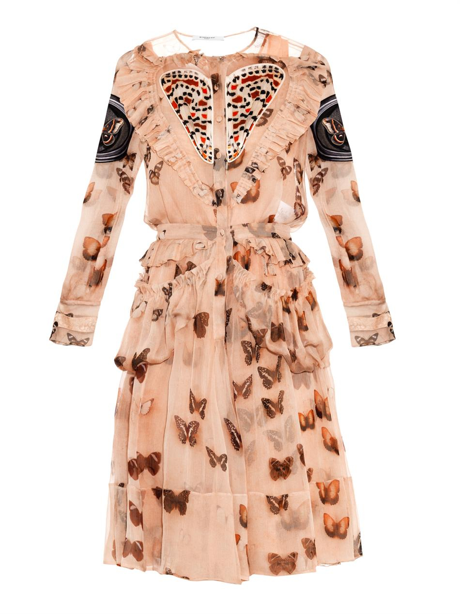 Download Givenchy Heart and Butterfly-print Layered Dress in Pink ...