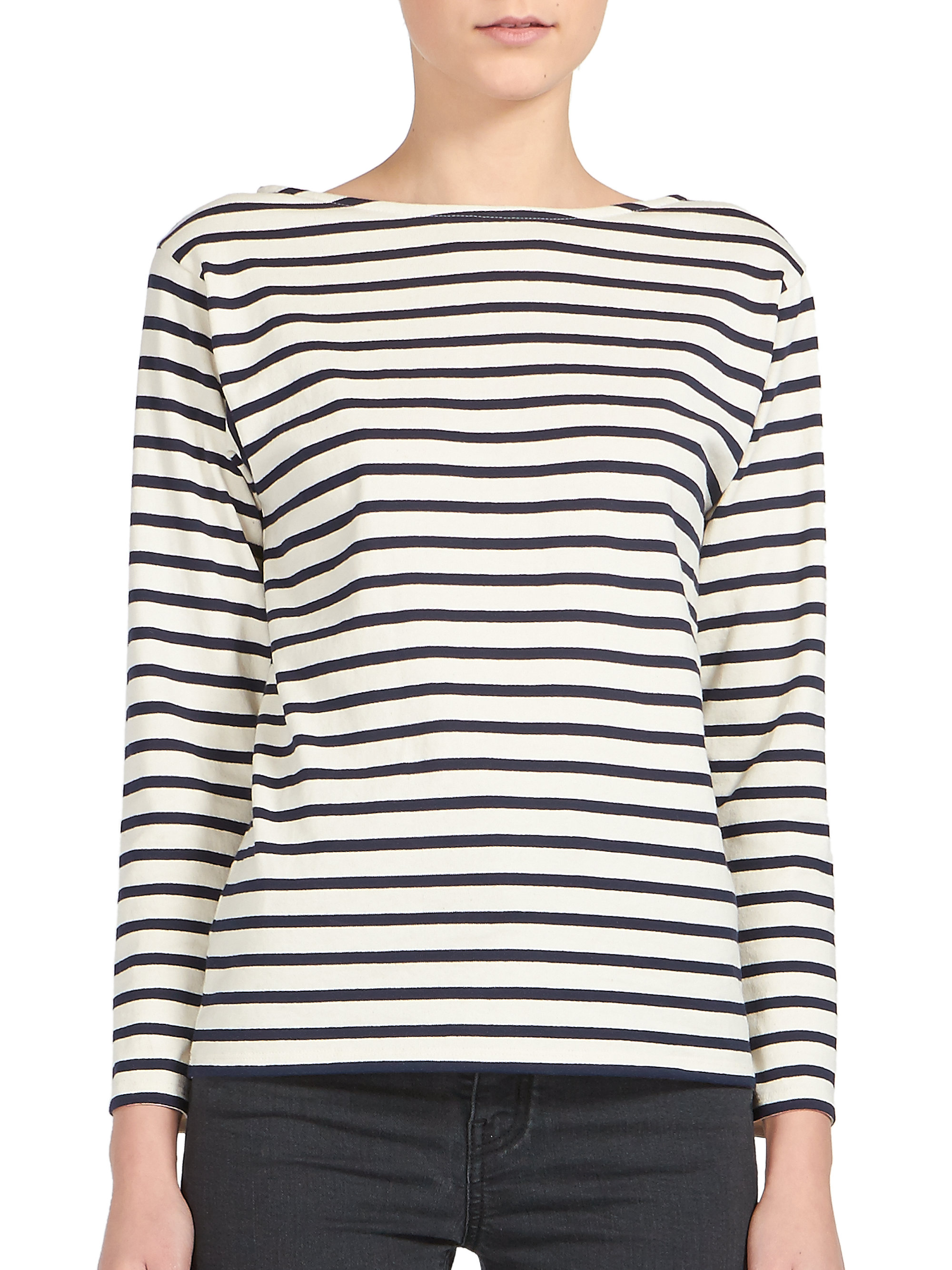 saint laurent striped shirt