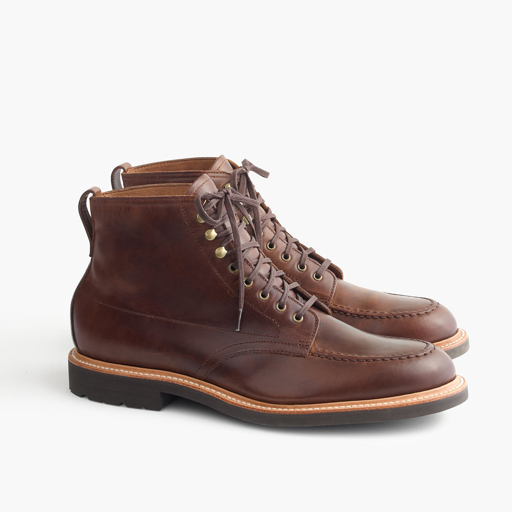 j crew leather western boots