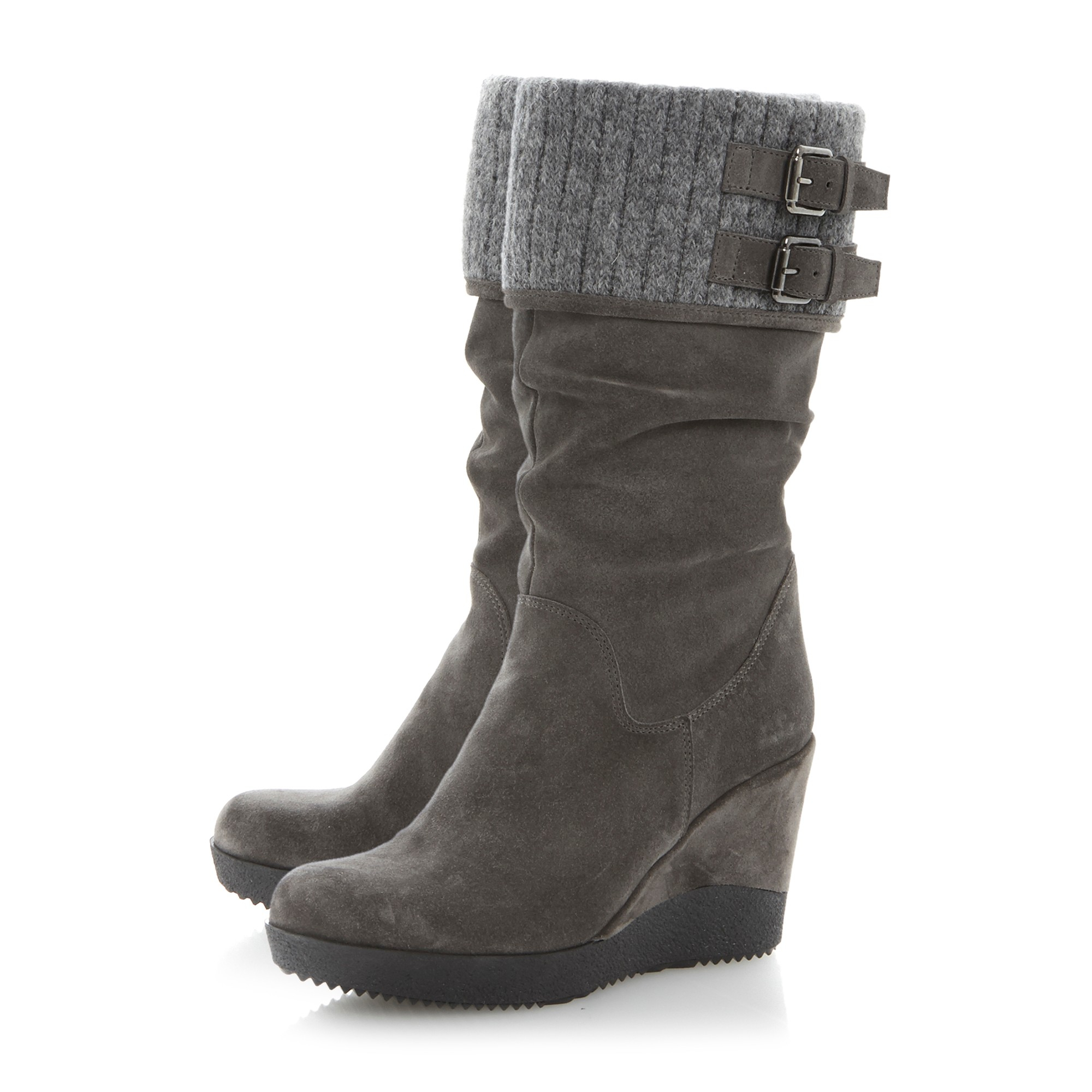 dune wedge ankle boots