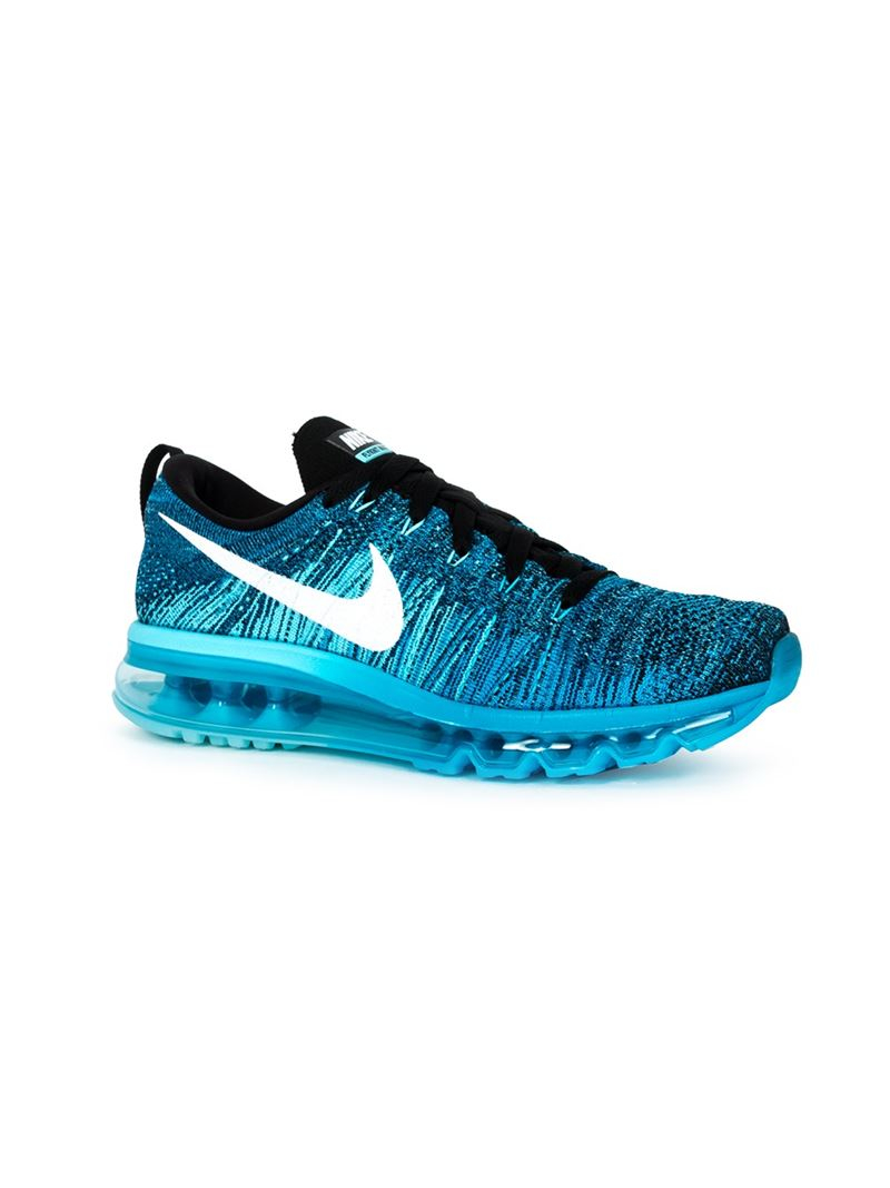 Nike Flyknit Air Max Sneakers in Blue - Lyst