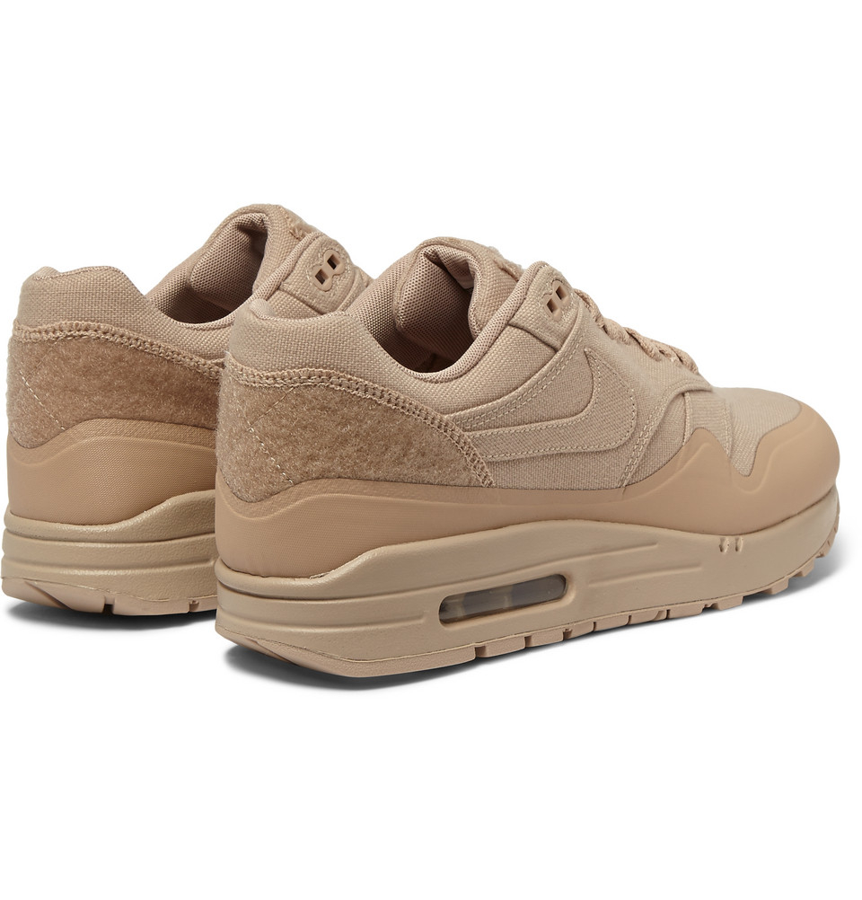 nike womens air max 90' beige canvas/brown leather