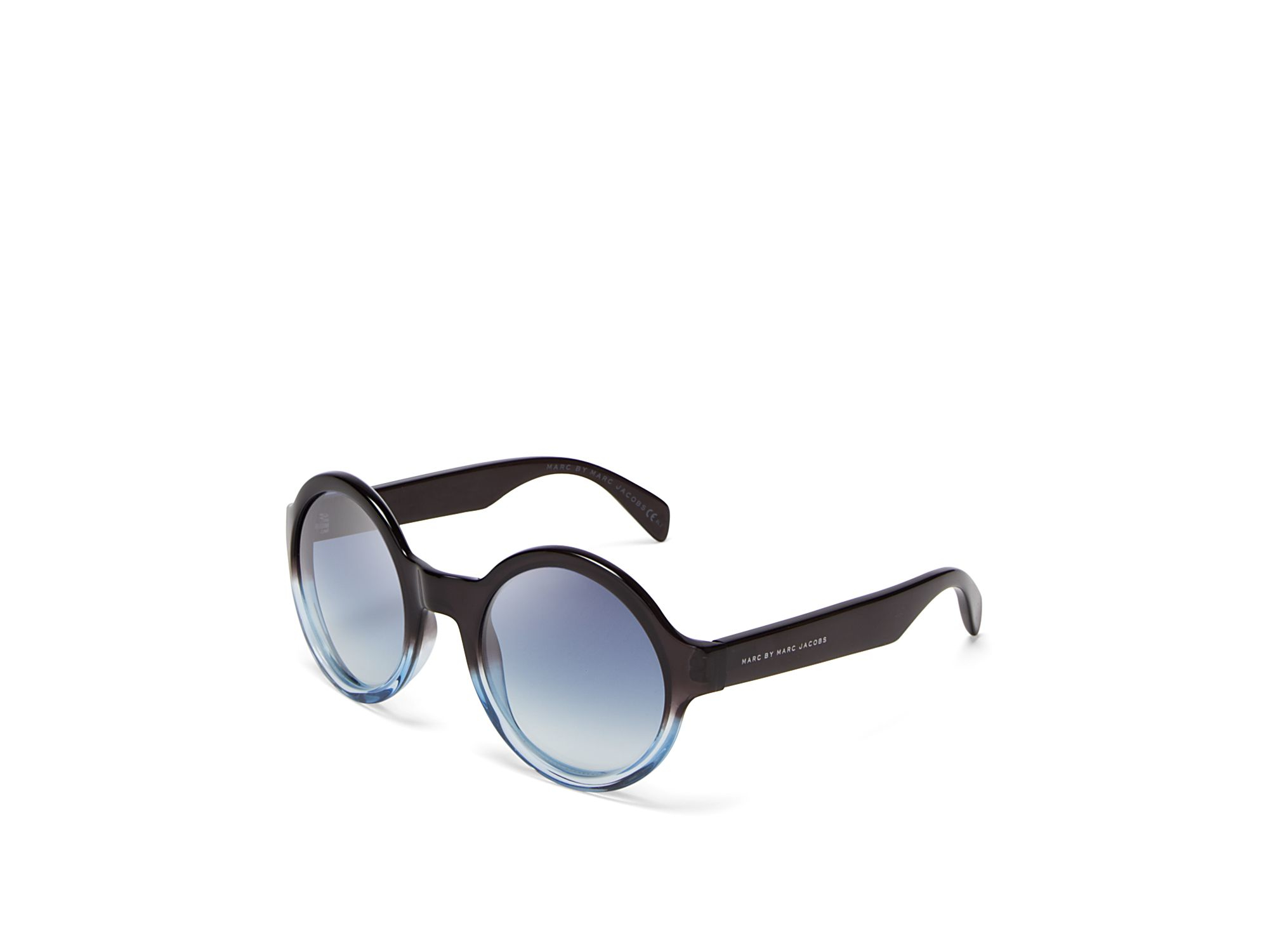 Lyst Marc By Marc Jacobs True Round Sunglasses in Blue