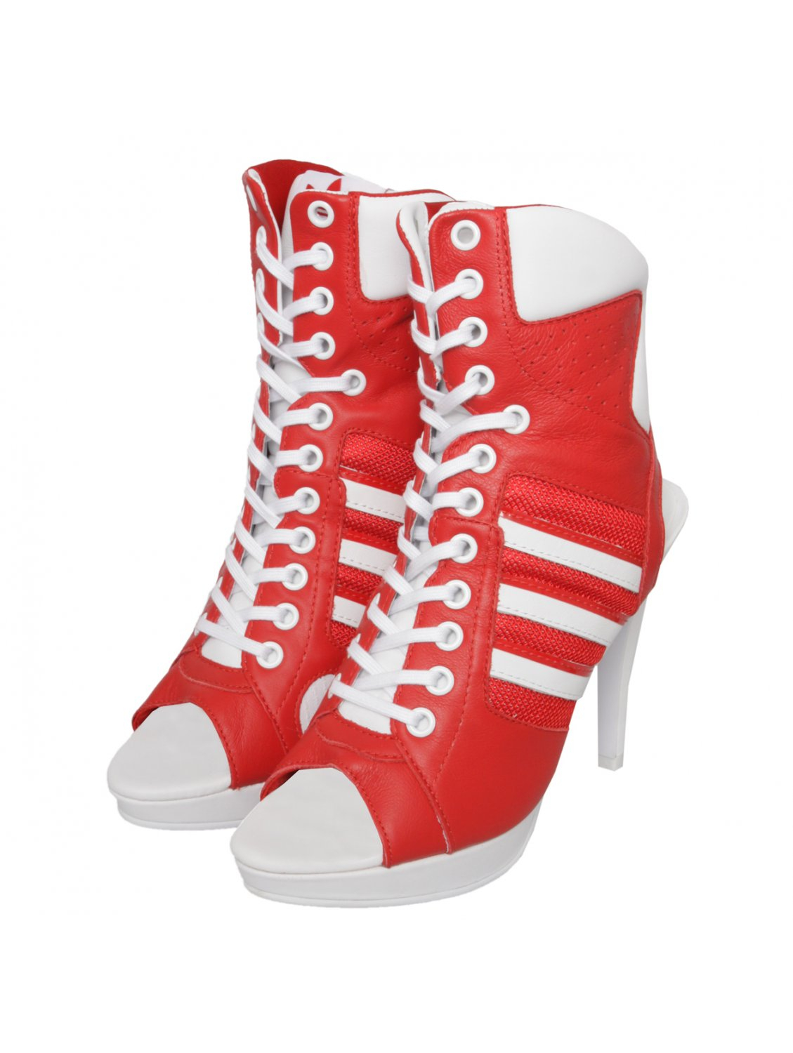 Buy > adidas by jeremy scott 130mm js high heel leather boots > in stock