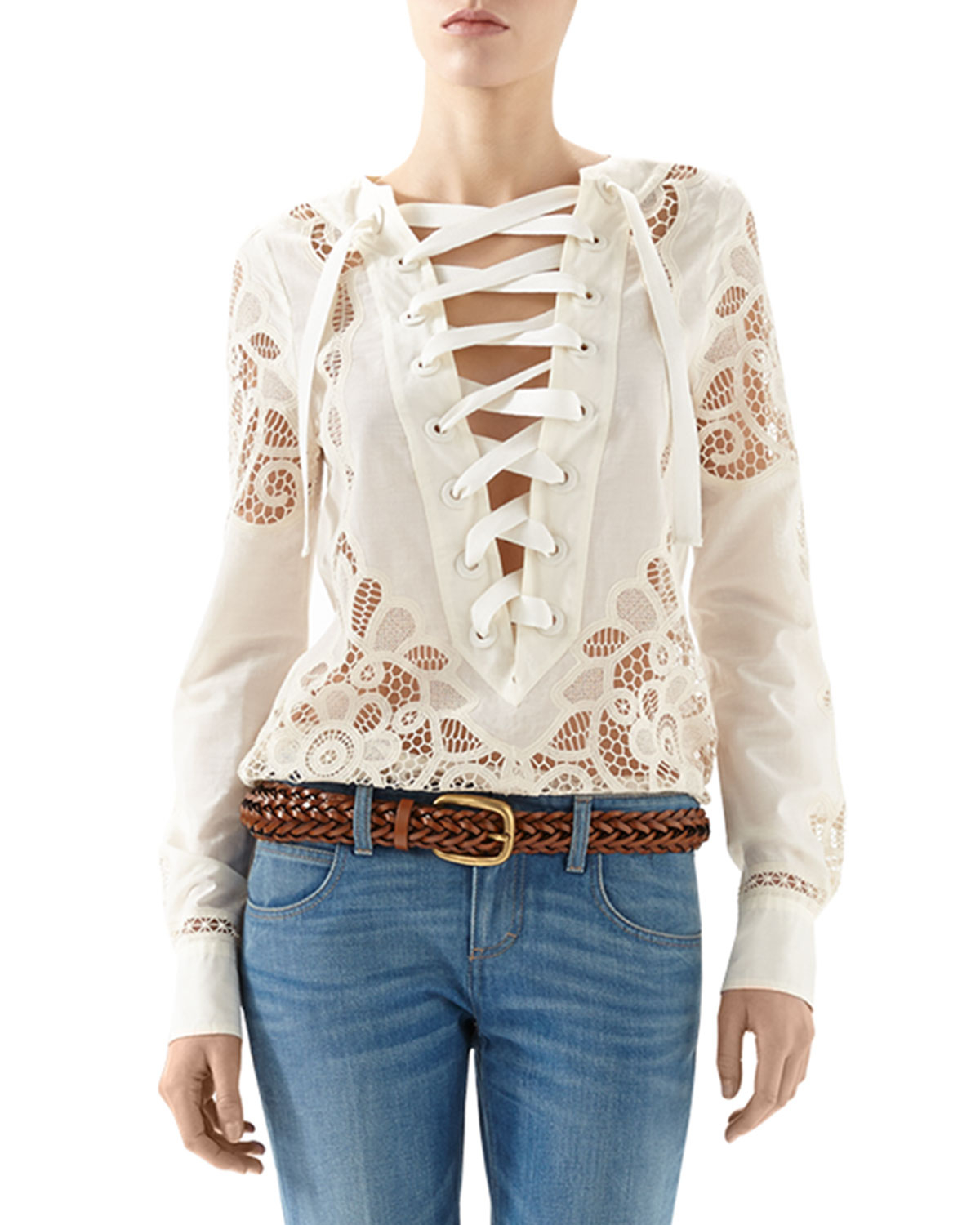 broderie anglaise shirt