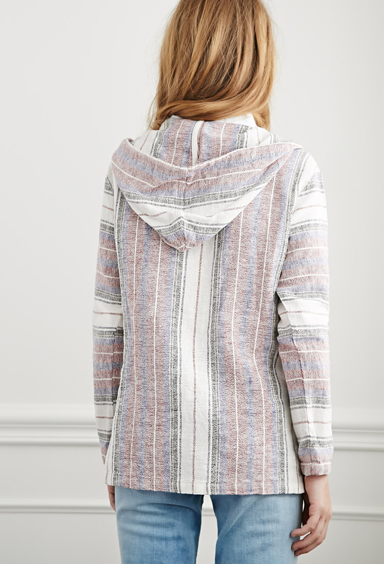 lyst forever 21 striped baja hoodie youve been added to the plus size baja hoodie