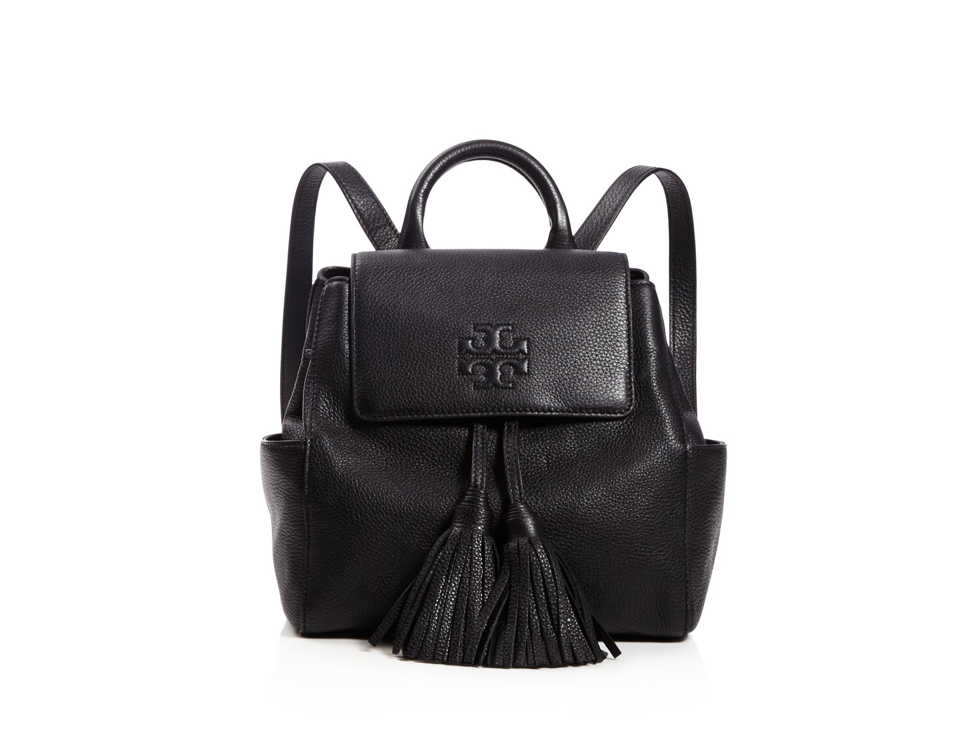 Tory Burch Thea Mini Backpack in Black | Lyst