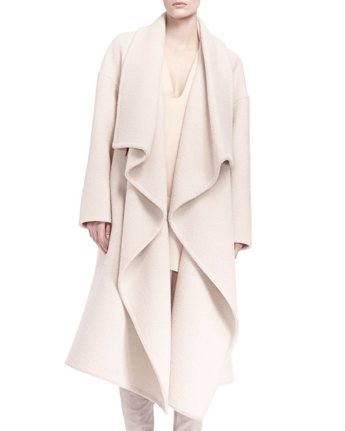 long drape coat