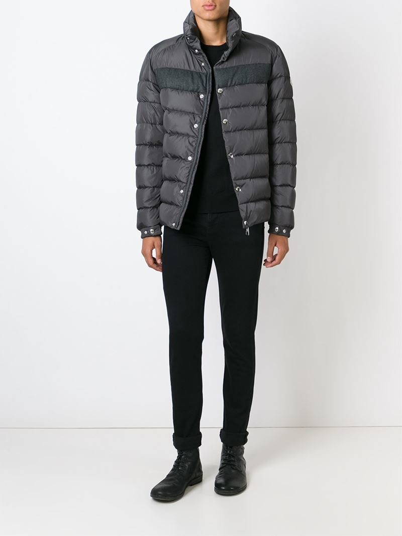 Moncler Breval Quilted Jacket in Grey 