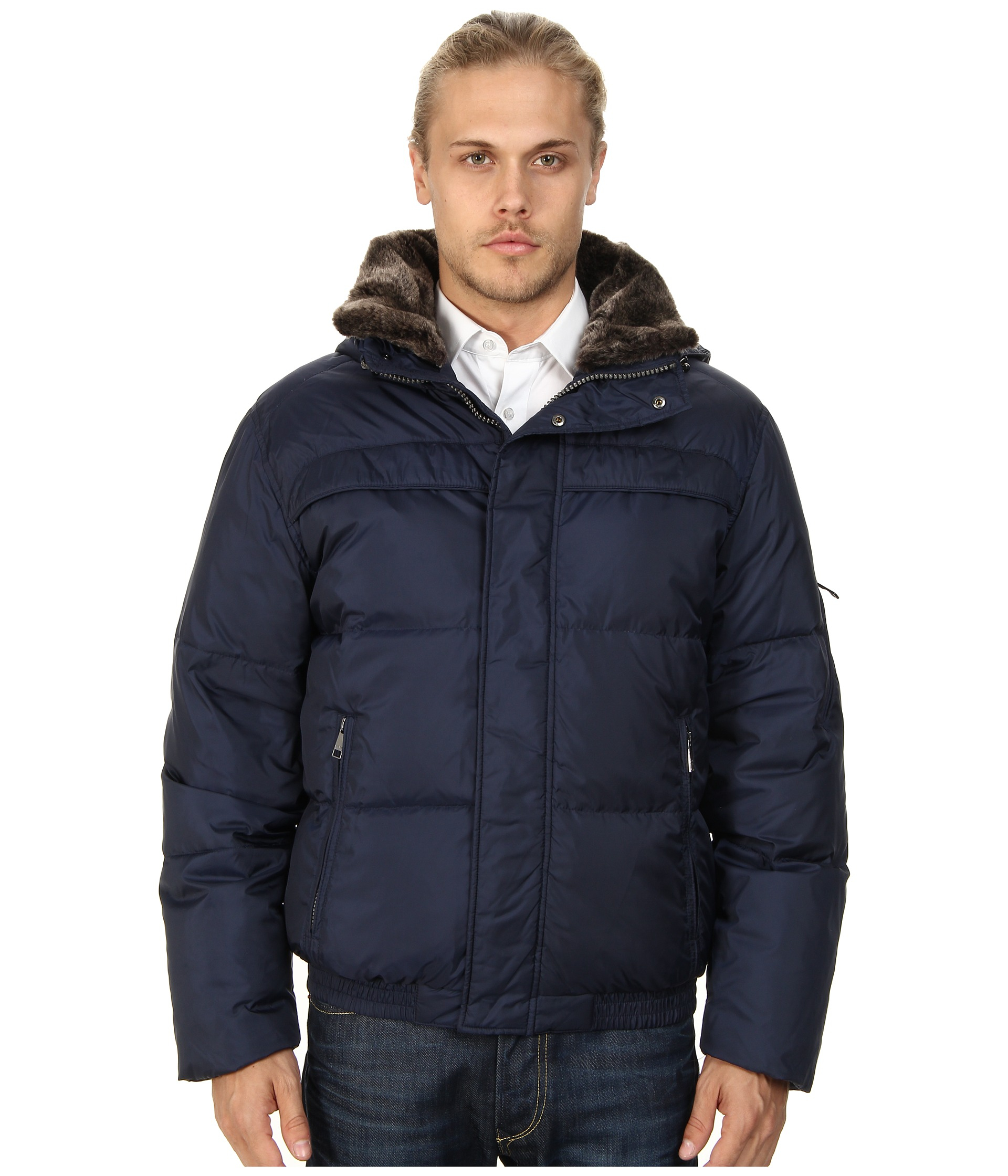 Marc new york by andrew marc Fauxmula Down Jacket in Blue for Men