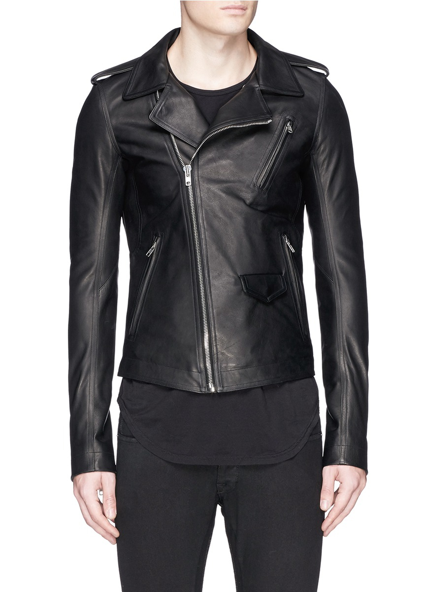 rick owens leather jacket
