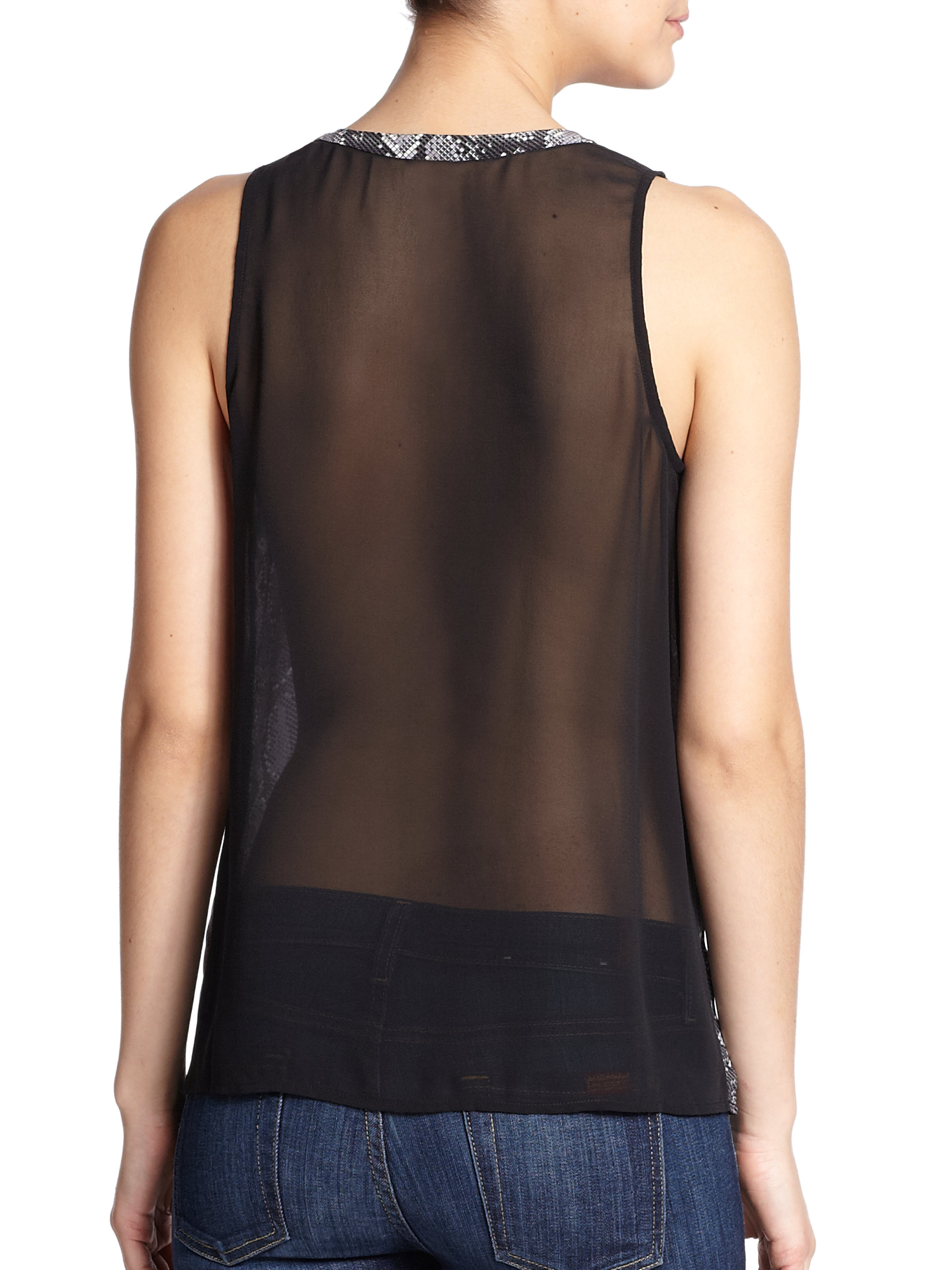 Sheer back top Clearance