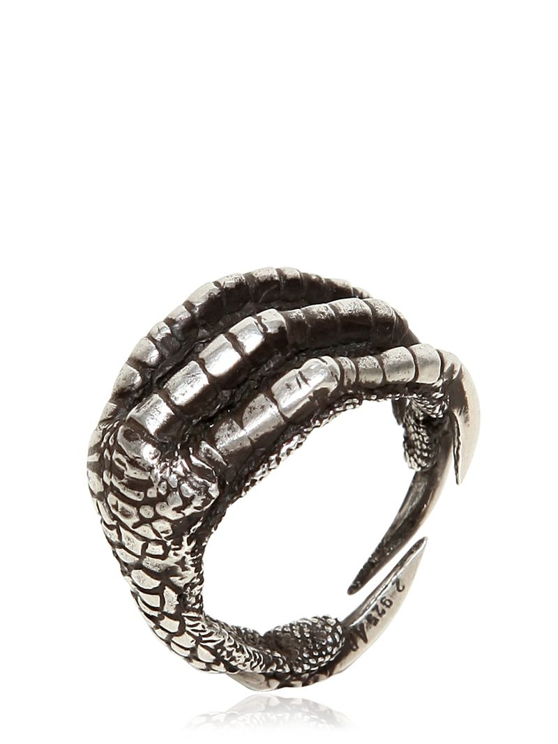 ANN DEMEULEMEESTER CLAW SILVER RING