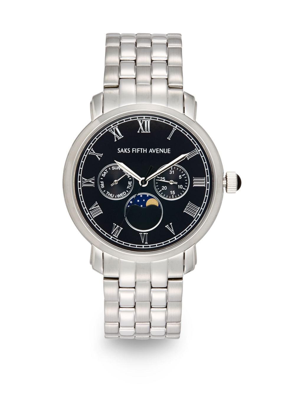 Saks fifth avenue Chronograph Stainless Steel Link Bracelet Watch in