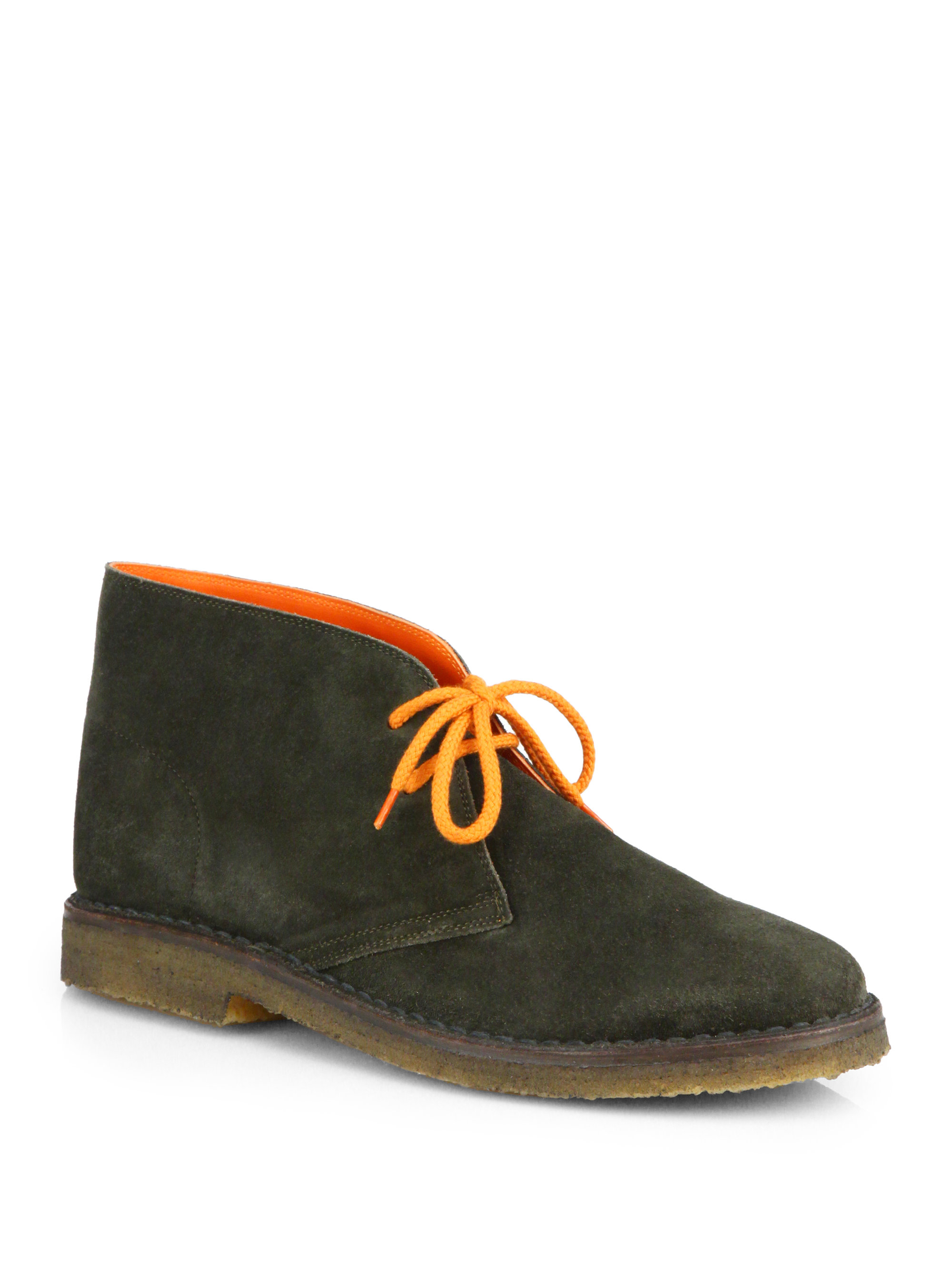 Polo Ralph Lauren Michael Suede Desert Boots in Olive-Green (Green) for Men  | Lyst