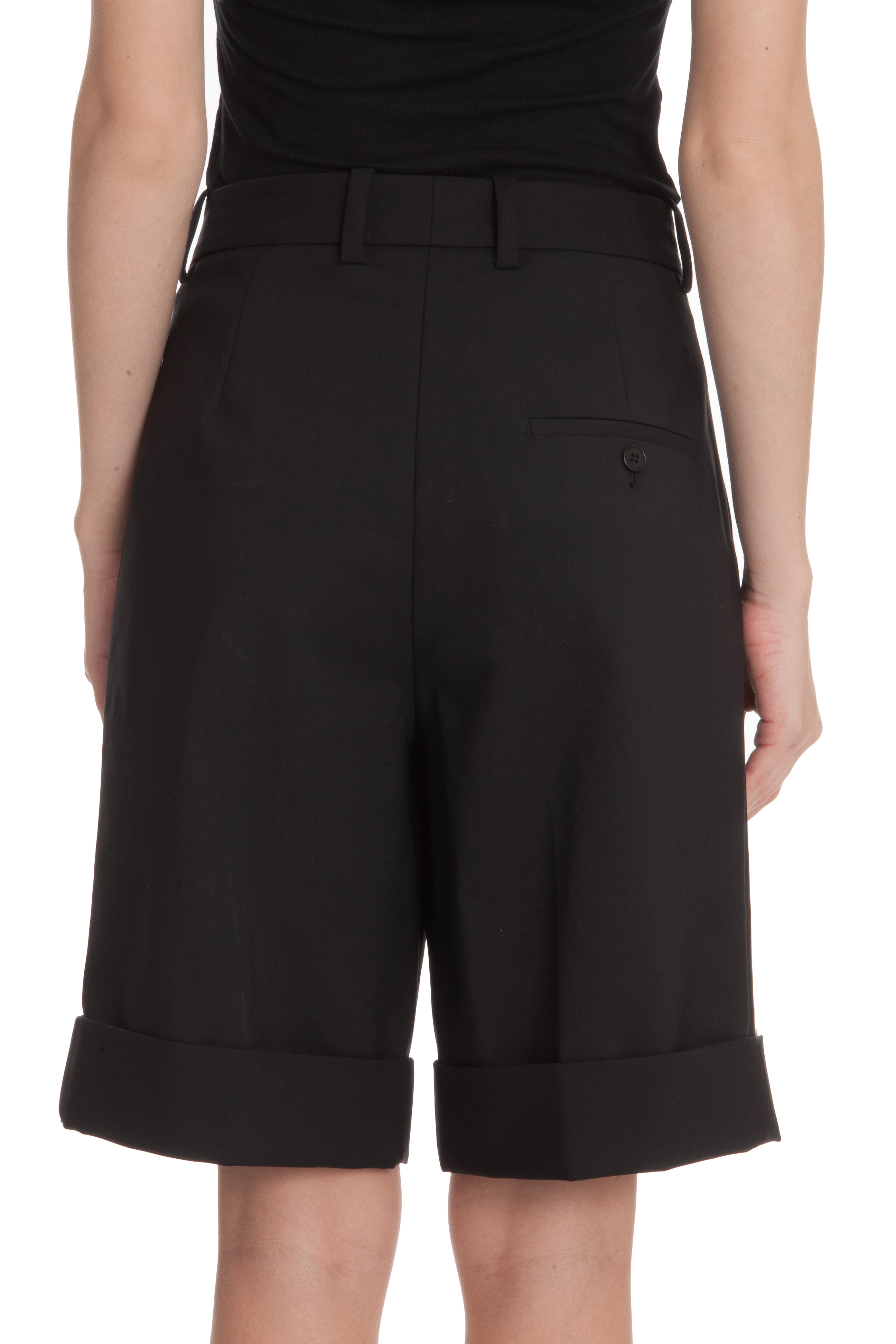 Lyst - 3.1 phillip lim Pleated Bermuda Shorts in Black