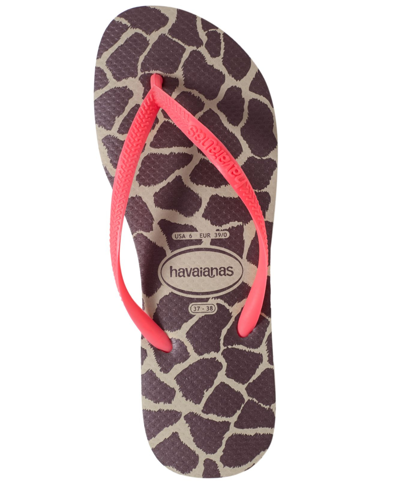 Havaianas Slim Animal Flip Flops in Pink Lyst