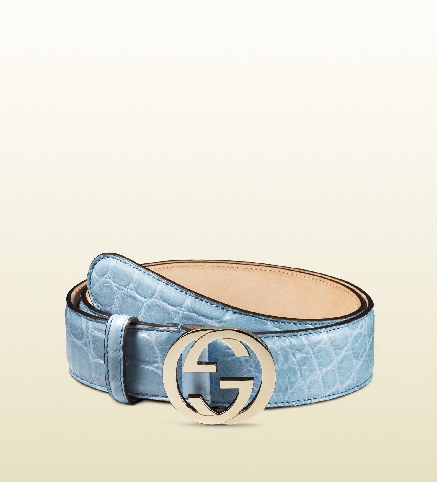 light blue gucci belt