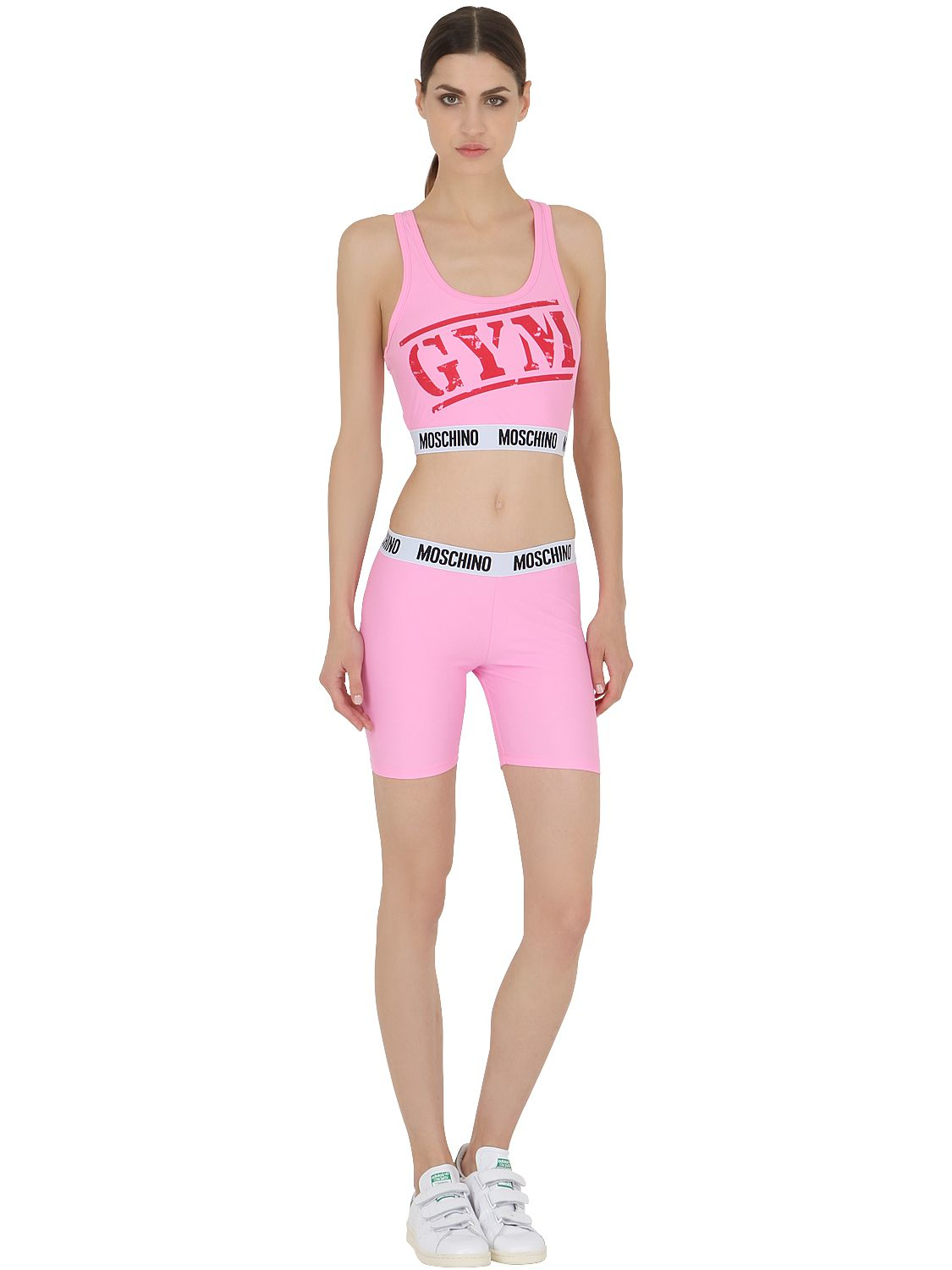 Moschino Lycra Cycling Shorts in Pink 