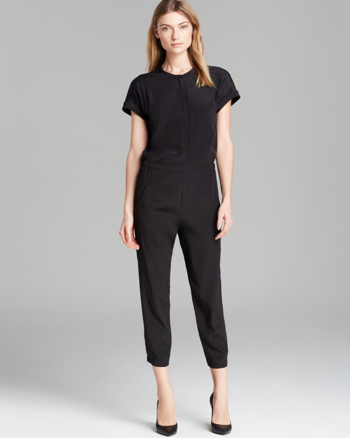 vince silk jumpsuit