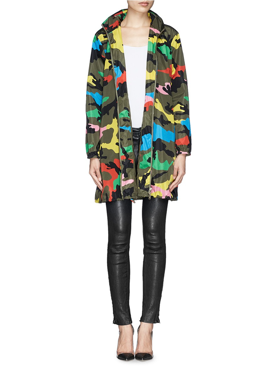 rainbow color earrings Valentino Camouflage Nylon Jacket Rainbow Lyst Print rainbow color earrings Valentino Camouflage Nylon Jacket Rainbow Lyst Print