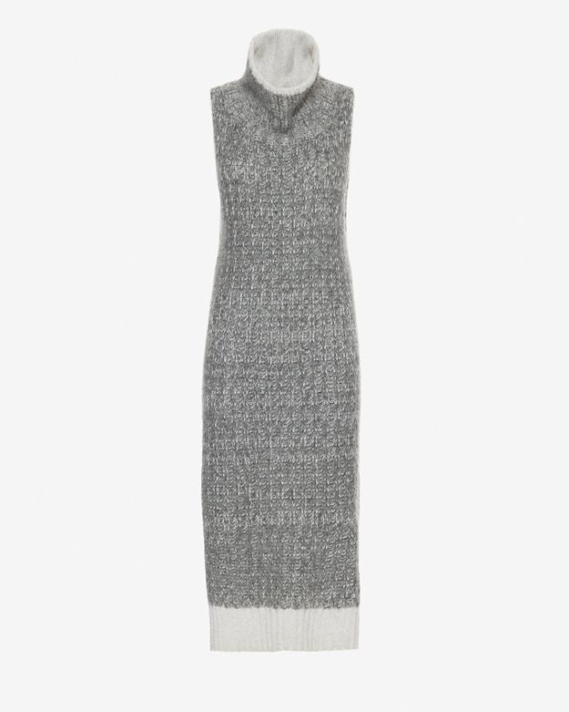 Lyst Rag Bone Makenna Turtleneck Sweater Dress In Gray Gallery