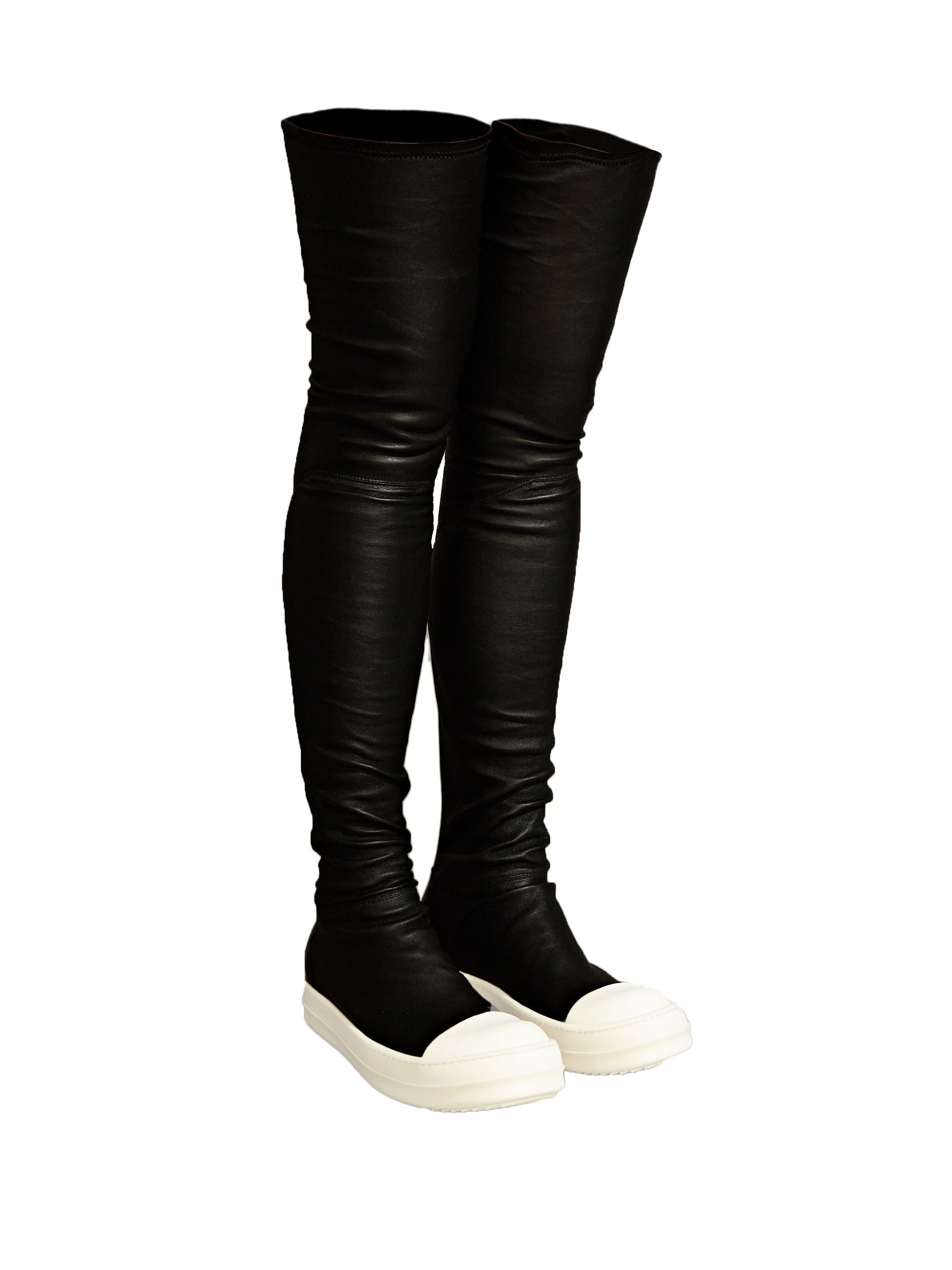 Rick Owens Womens Thigh High Sneaker Boots in Black - Lyst