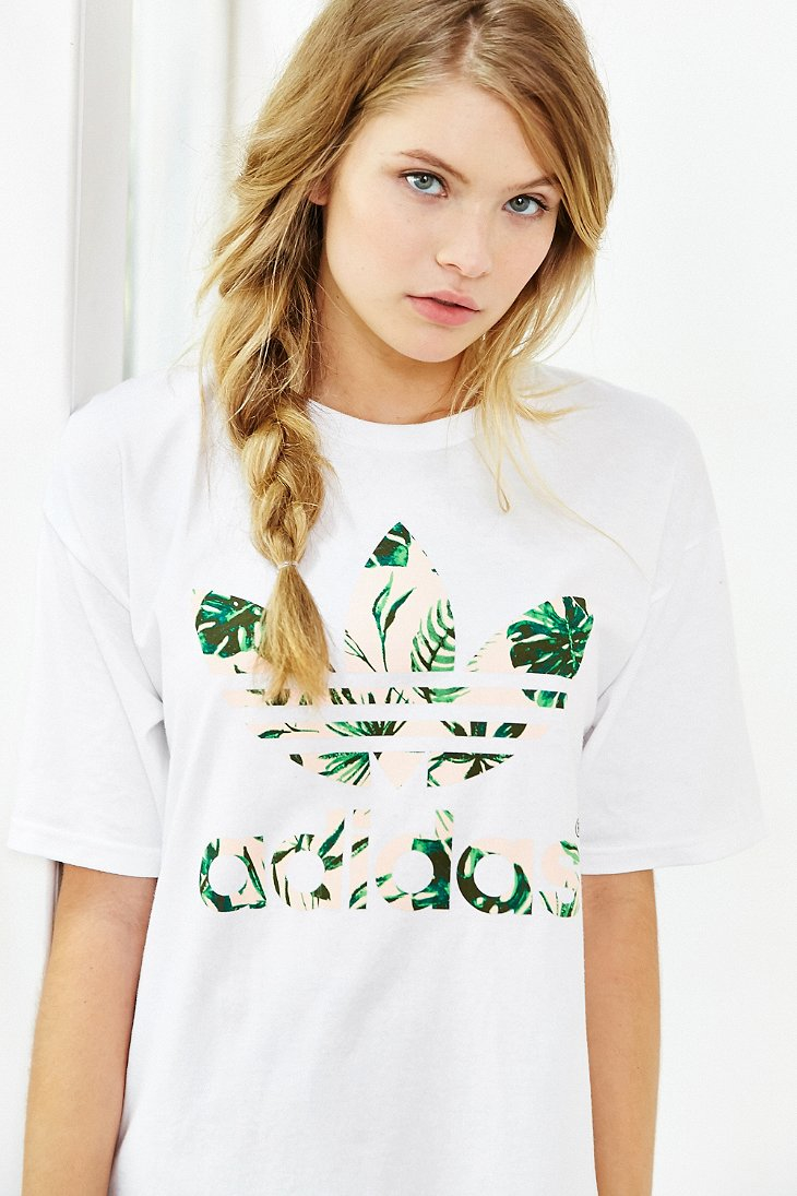 adidas flower t shirt