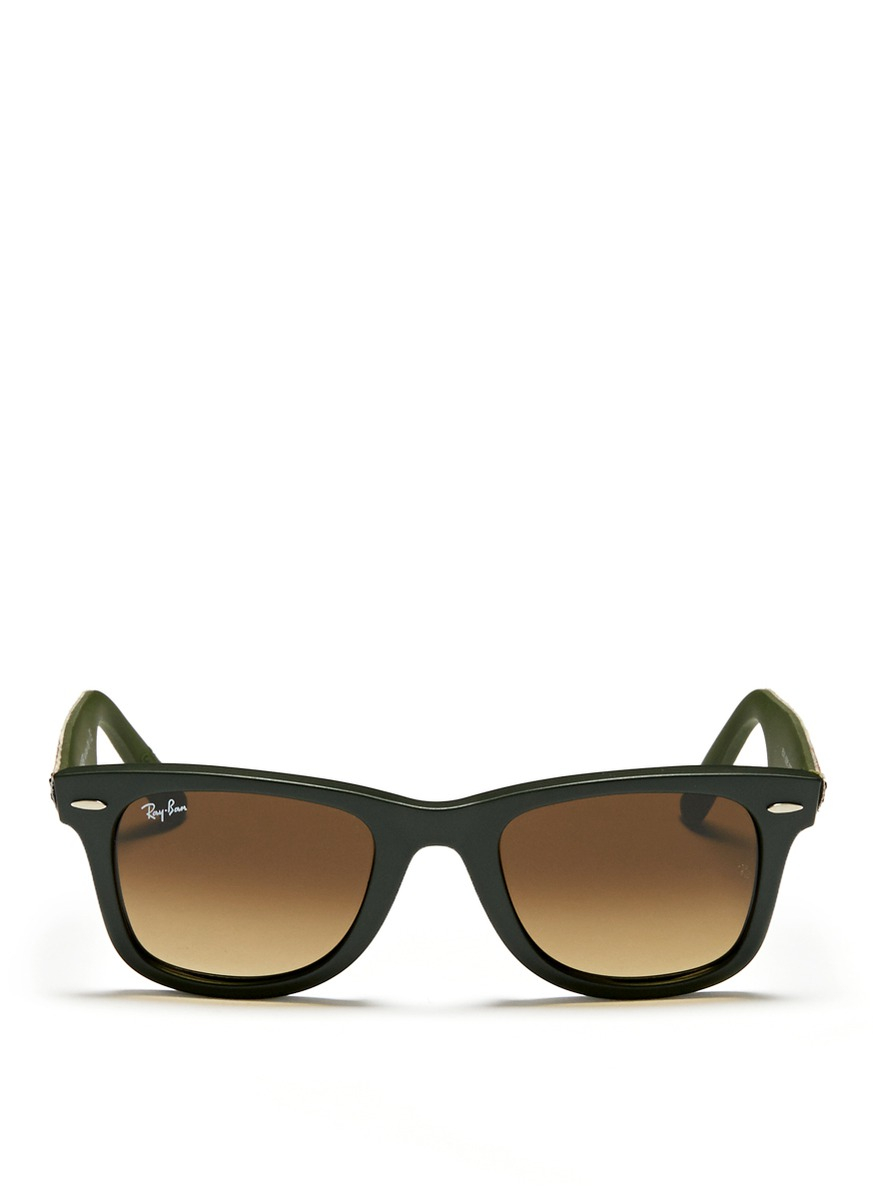 Ray-Ban 'original Wayfarer Urban Camouflage' Print Sunglasses in Green |  Lyst