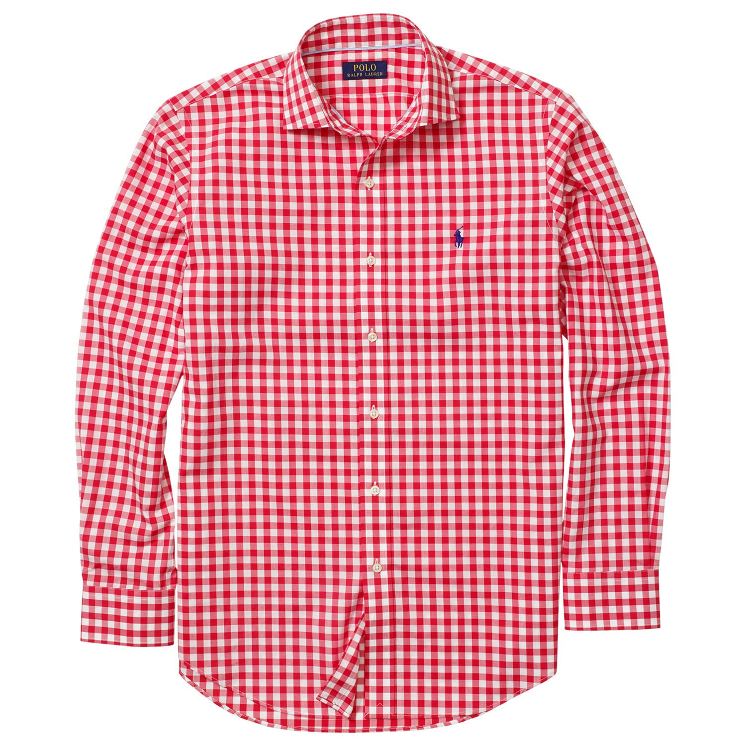 ralph lauren check shirt red