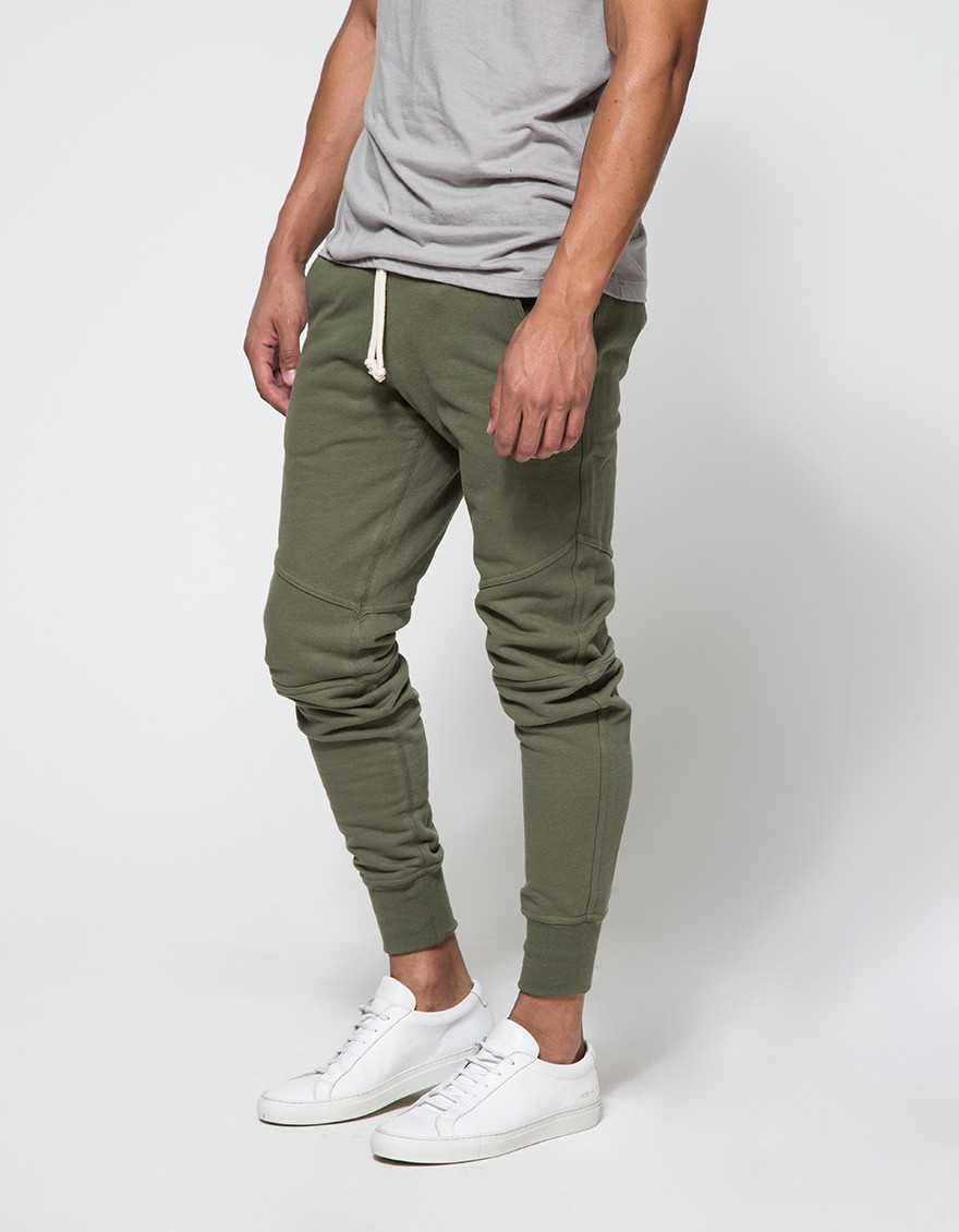 John Elliott Cotton Escobar Sweatpant In Olive in Green for Men - Lyst